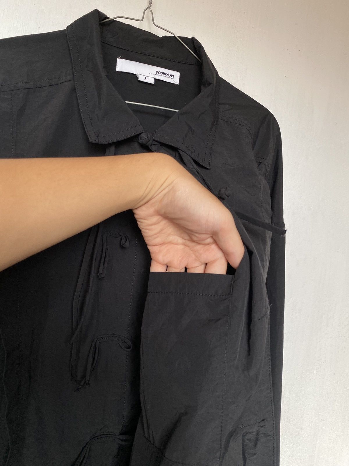Issey Miyake Yoshiyoyi Nylon Chinese Traditional Style Shirt Size US L / EU 52-54 / 3 - 7 Thumbnail