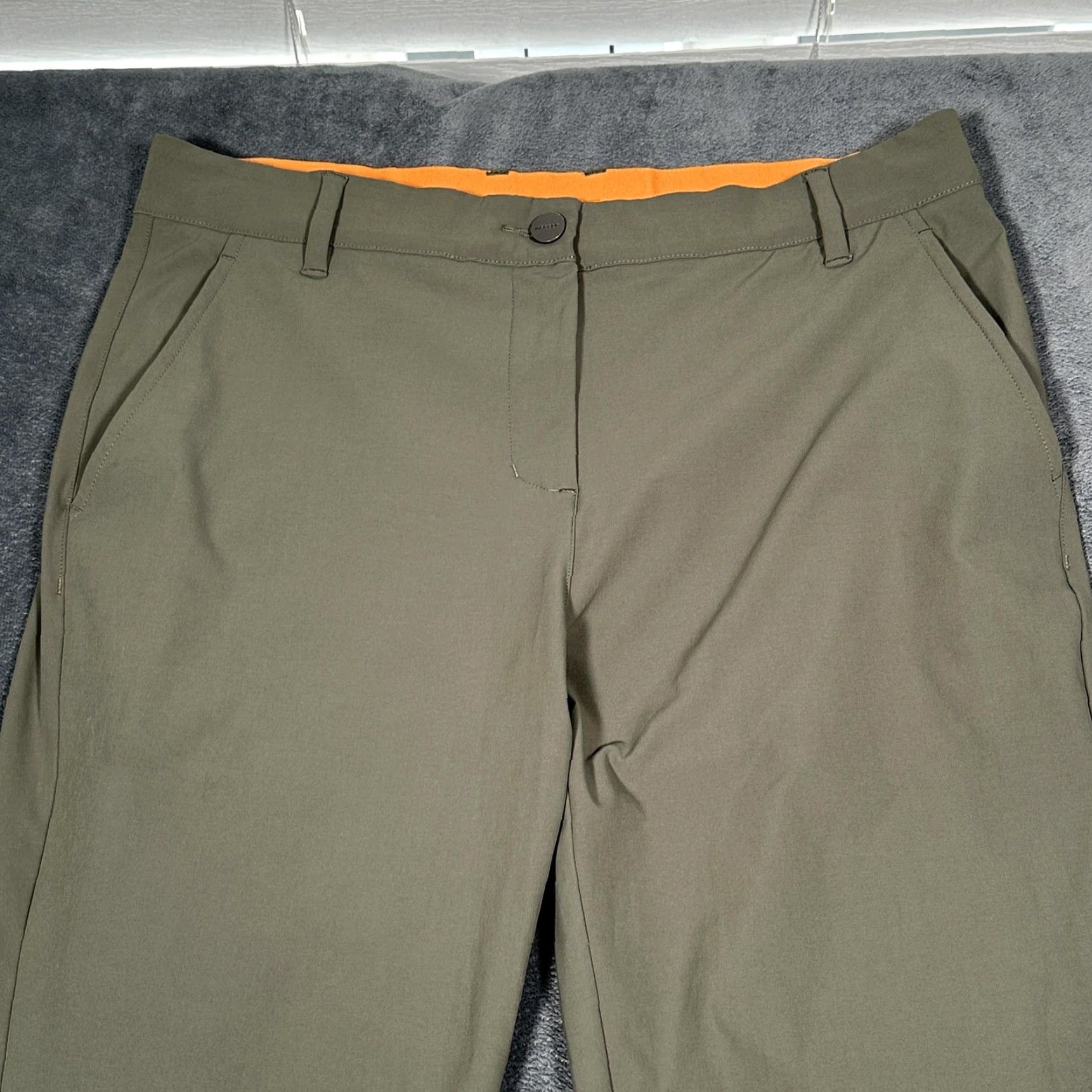 Olive Macade Golf Pants Mens 40R Olive Green Slim Fit Stretch Performance Zip Ankles Size US 40 / EU 56 - 2 Thumbnail