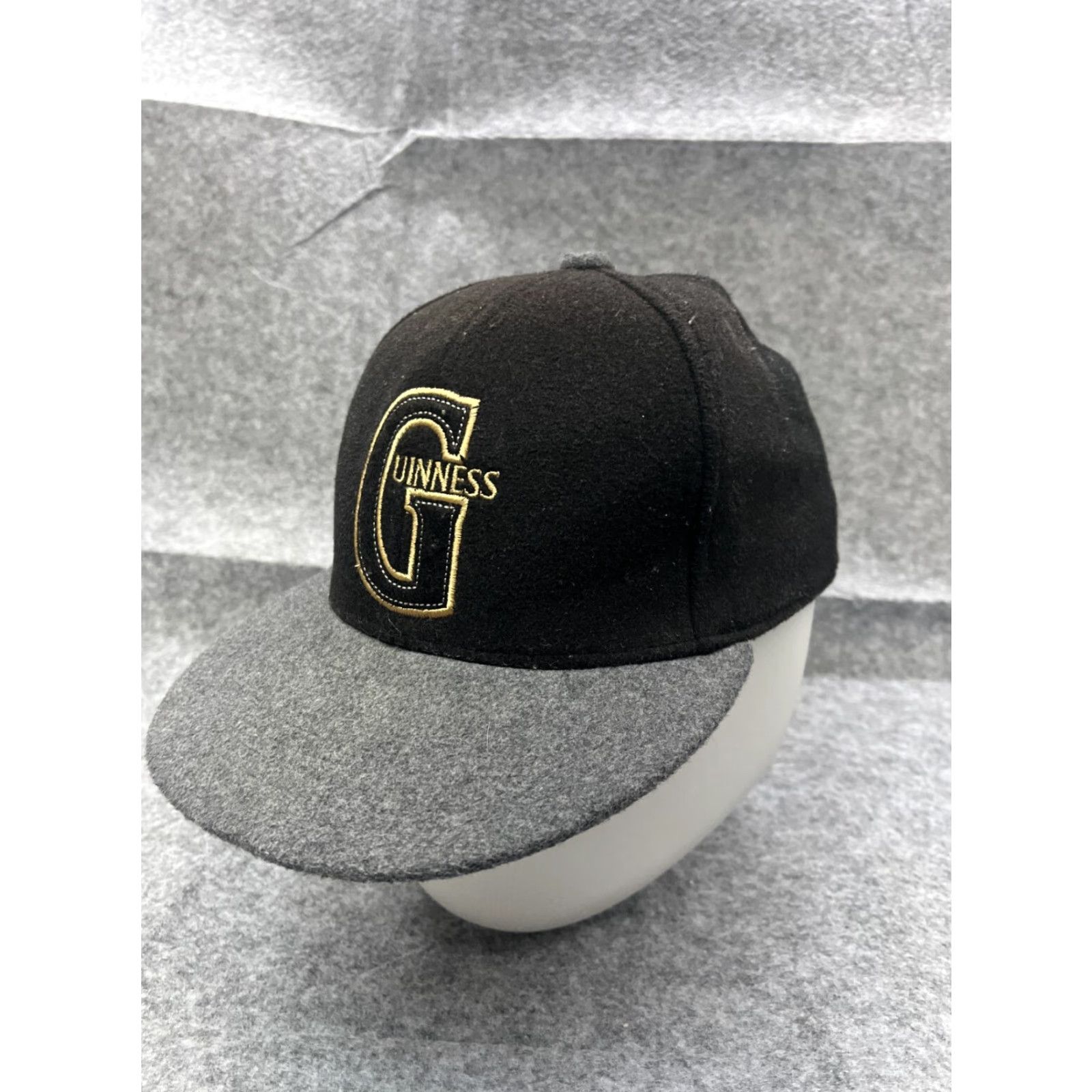 Vintage Guinness Hat Cap Baseball Cap Adult 7 1/4 Black Gray Polyester Twill Beer Outdoors Mens Size ONE SIZE - 4 Thumbnail