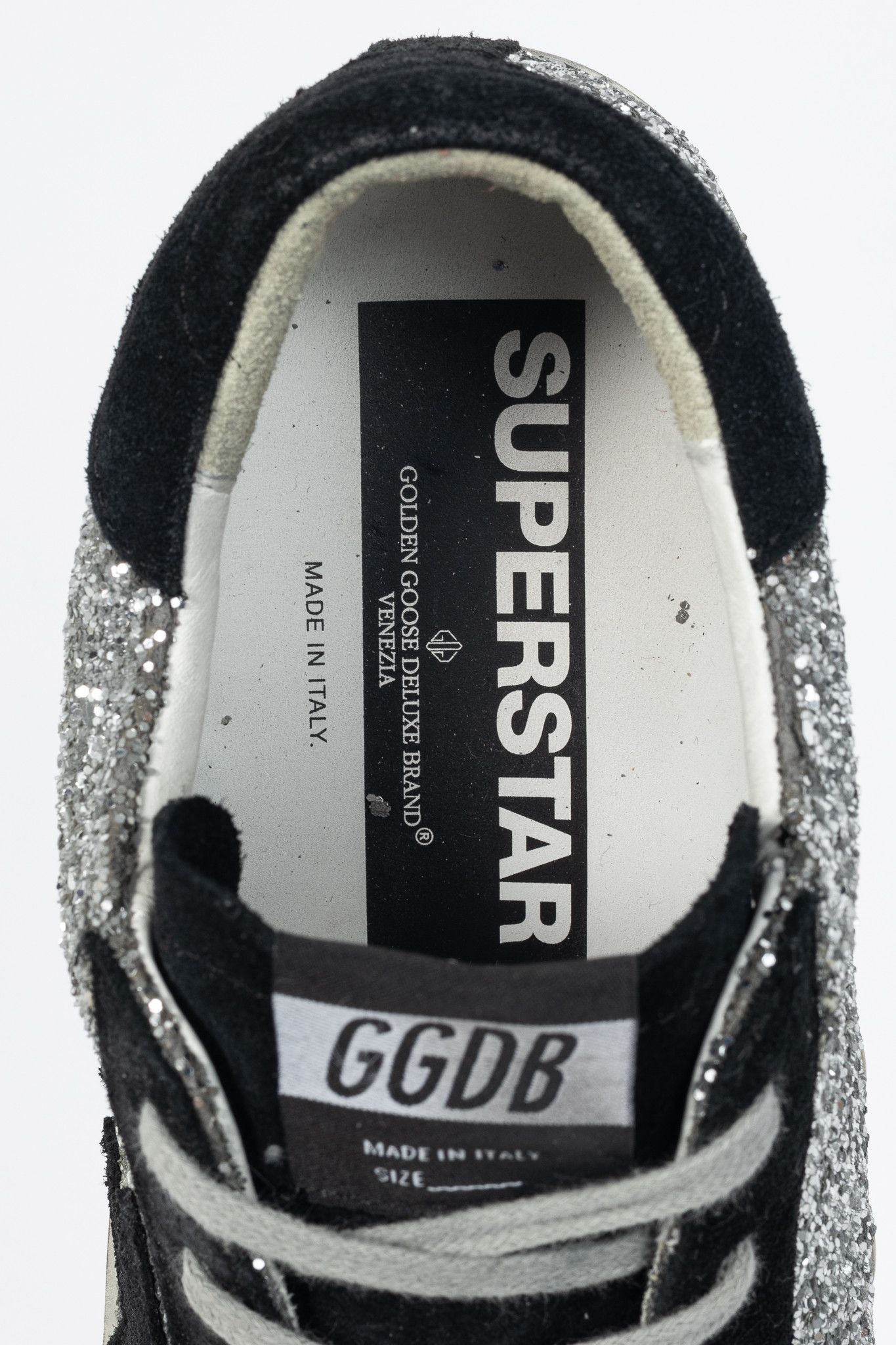 Golden Goose Golden Goose Superstar Glitter & Suede Star Sneakers Size US 8.5 / IT 38.5 - 11 Thumbnail