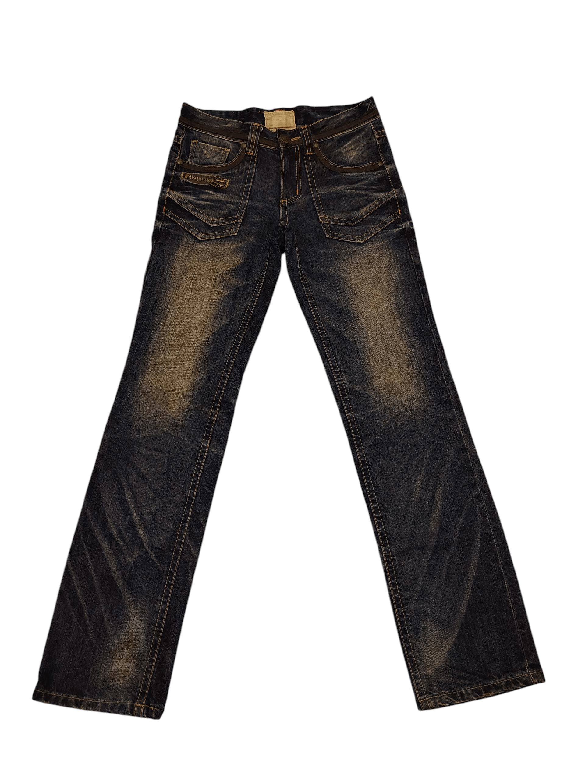 Japanese Brand Yoshitomo Nara Lolita Flared Mud Wash Distressed Size US 30 / EU 46 - 2 Thumbnail
