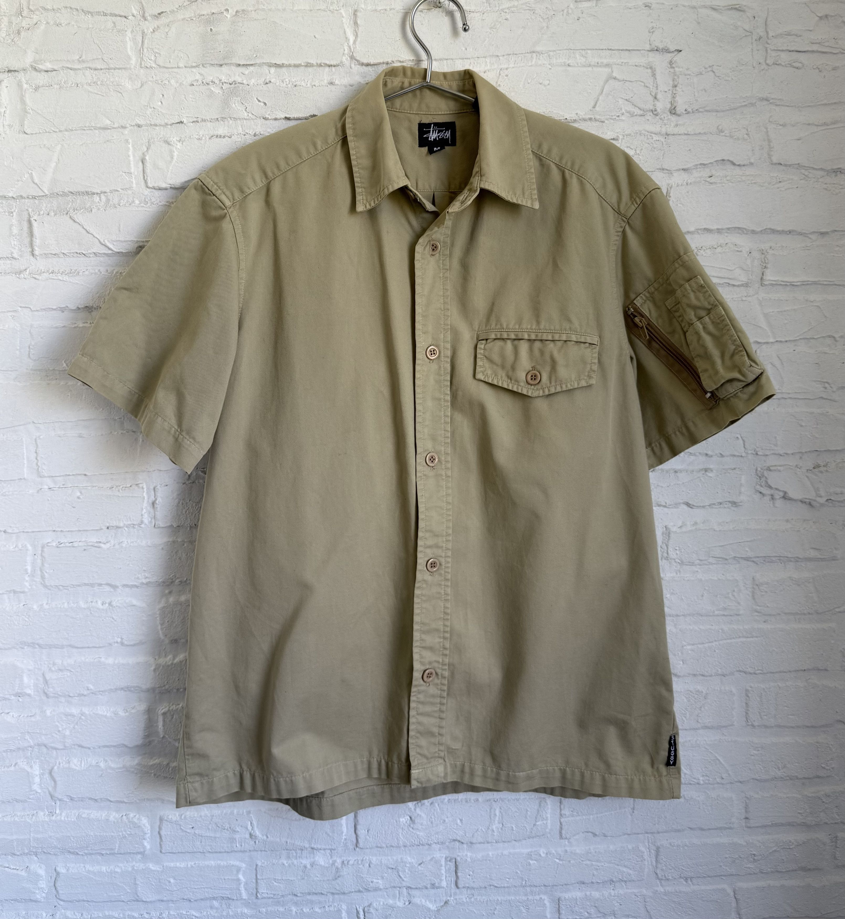 Stussy Vintage 90s Stussy Made In USA Utility Military Shirt Size US M / EU 48-50 / 2 - 1 Thumbnail