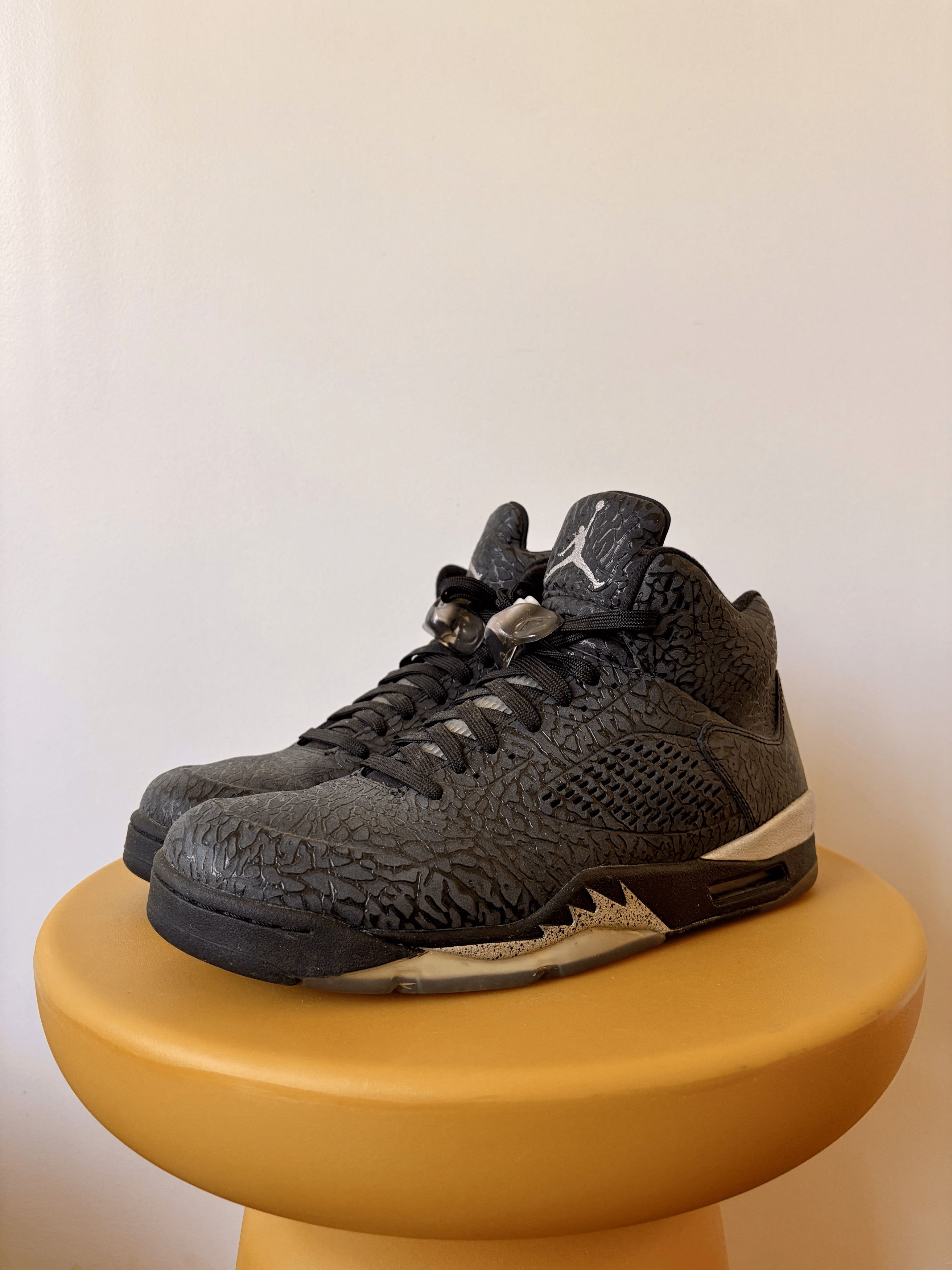 Jordan Brand Air Jordan 3Lab5 Black Cement Size 10 Size US 10 / EU 43 - 2 Thumbnail