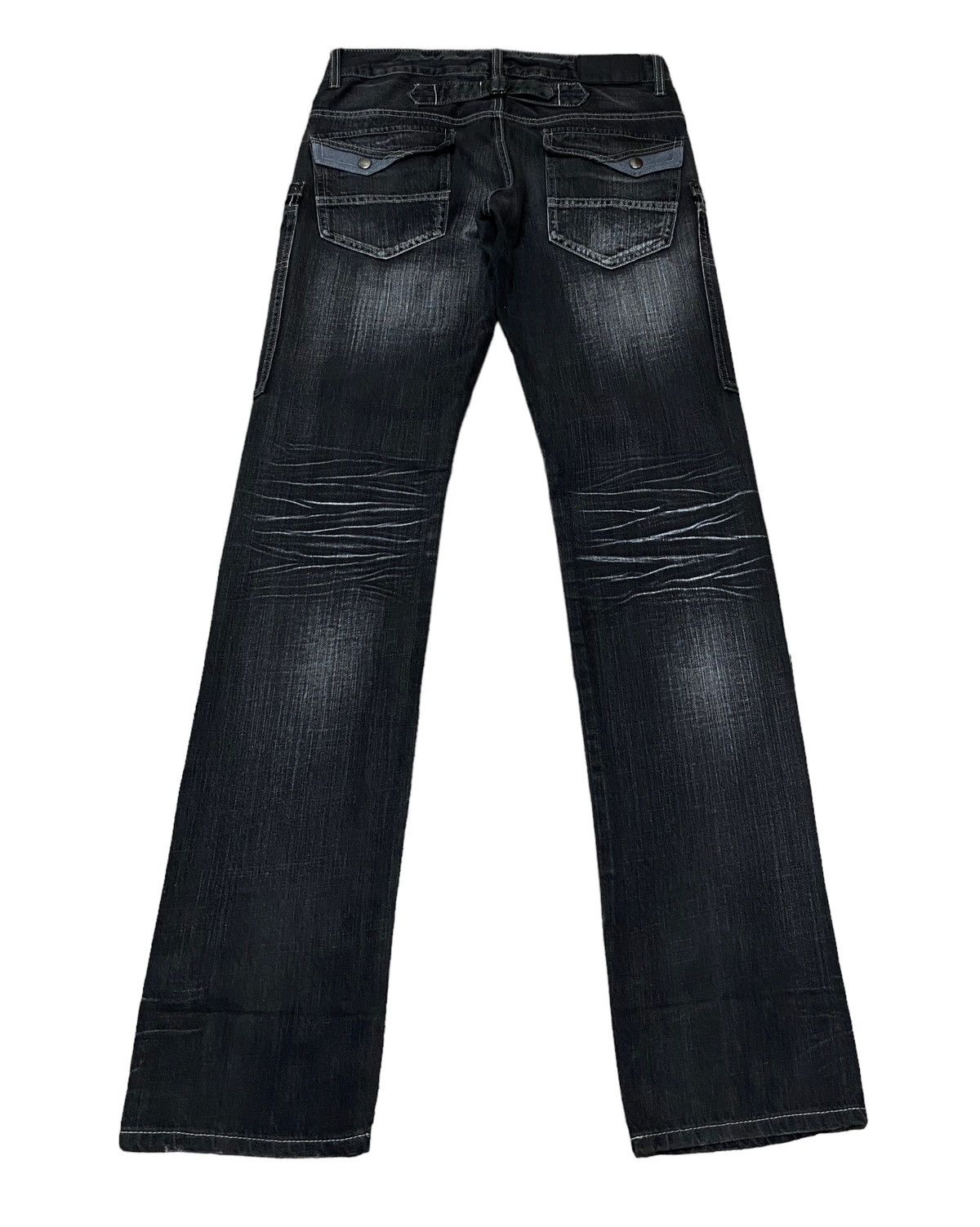 If Six Was Nine Rare Design Vintage Japanese Brand Double Focus Jeans 2000s Size US 32 / EU 48 - 2 Thumbnail