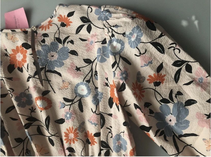 Kate Spade Kate Spade Summer Floral Garden Fit Flare Tiered Dress S NWT Size S / US 4 / IT 40 - 12 Thumbnail