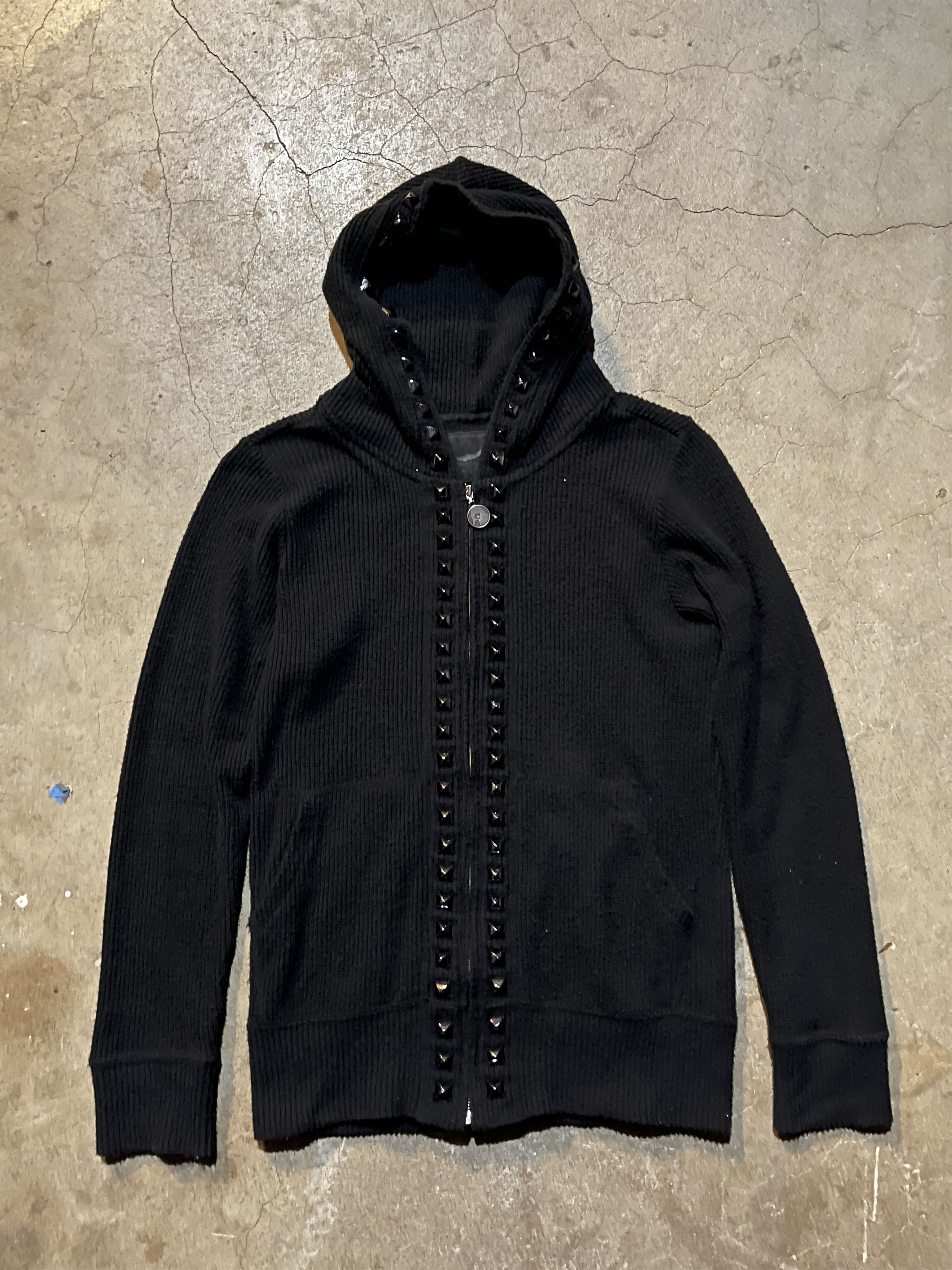 Hysteric Glamour Black Zip-Up Hoodie Unisex, Printed Logo