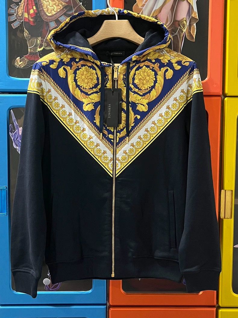 Versace Baroque Runway Zip Hoodie