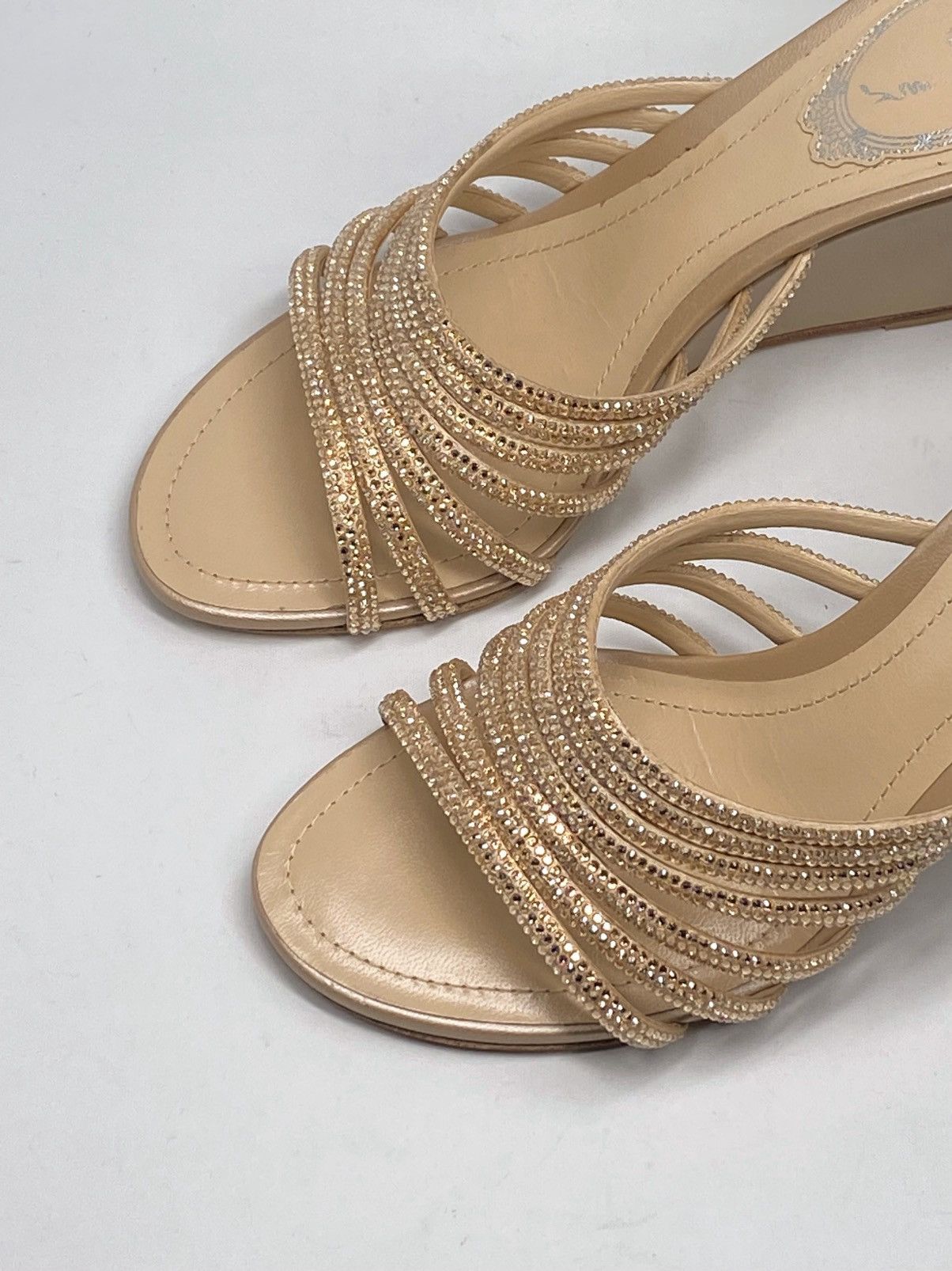 Rene Caovilla Rene Caovilla Crystal-Embellished Wedge Sandals size 37 Size US 7 / IT 37 - 5 Thumbnail