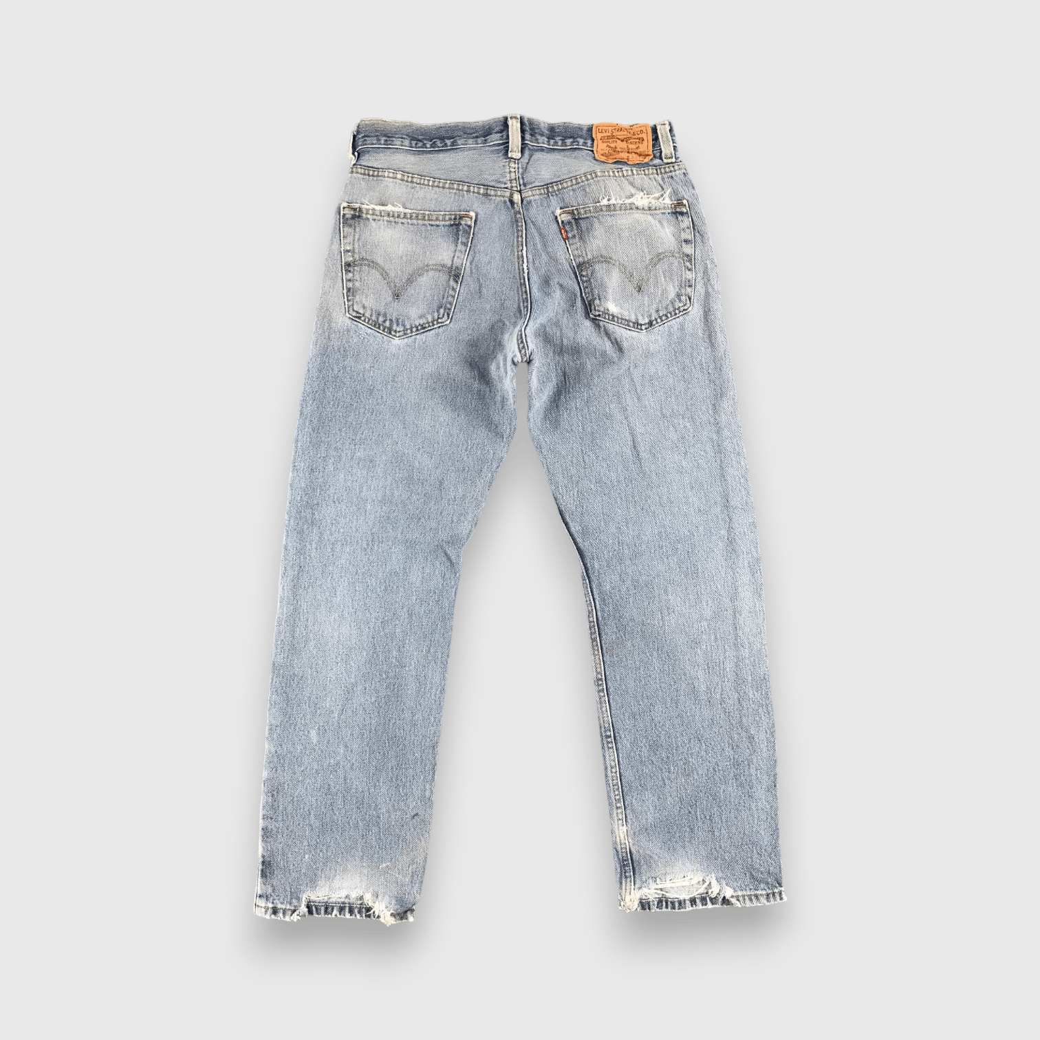 Levi's Light Wash Vintage Levis 505 Distress Jeans-J1187 Size US 34 / EU 50 - 2 Thumbnail