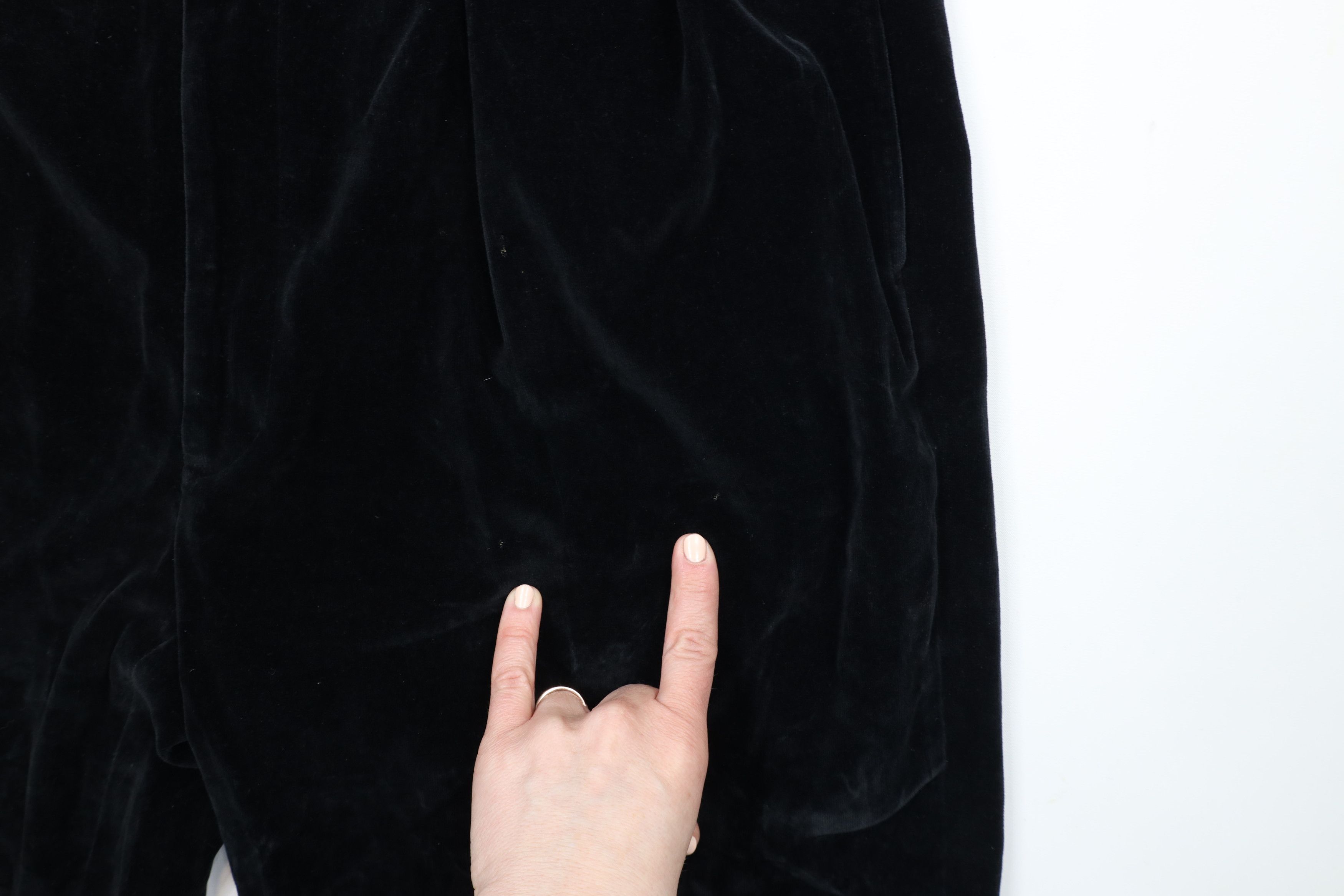 Ralph Lauren × Vintage Vintage 80s 90s Ralph Lauren Wide Leg Velvet Pants USA Size US 34 / EU 50 - 6 Thumbnail
