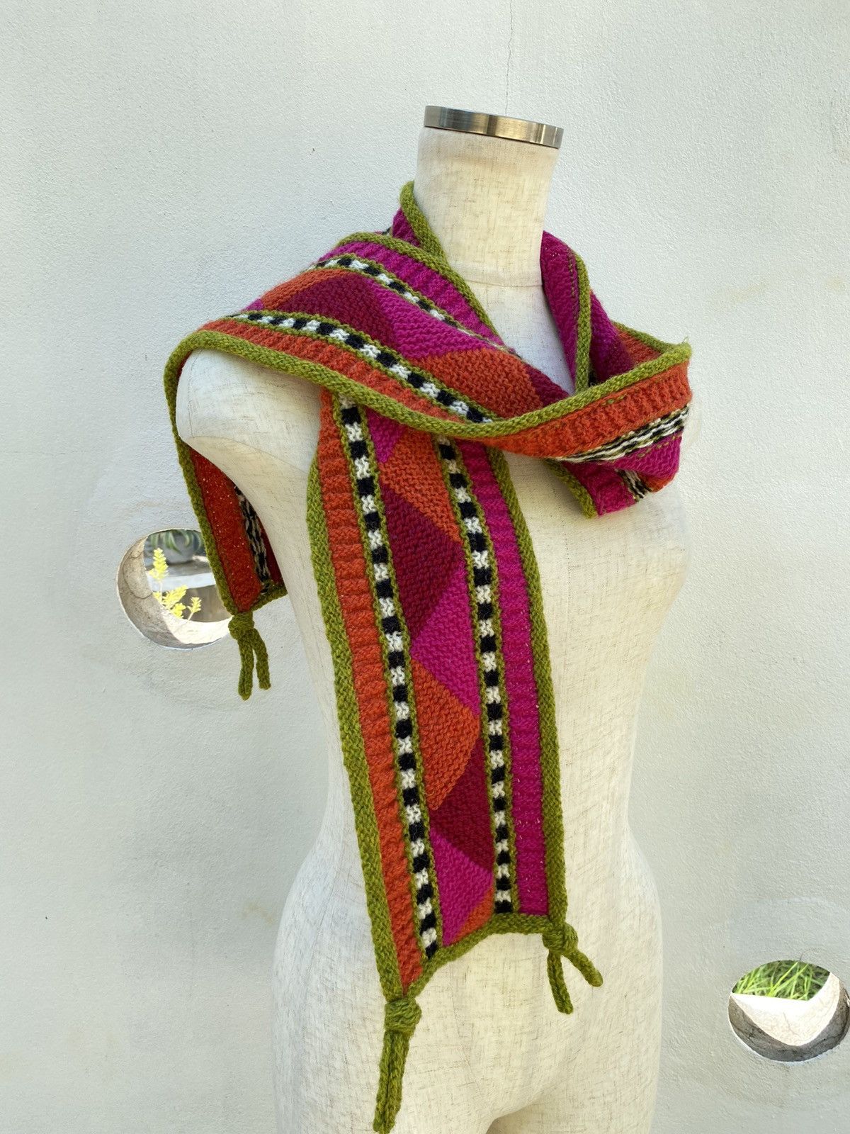 Designer Colorful Knit Fashion Scarf Size ONE SIZE - 8 Thumbnail