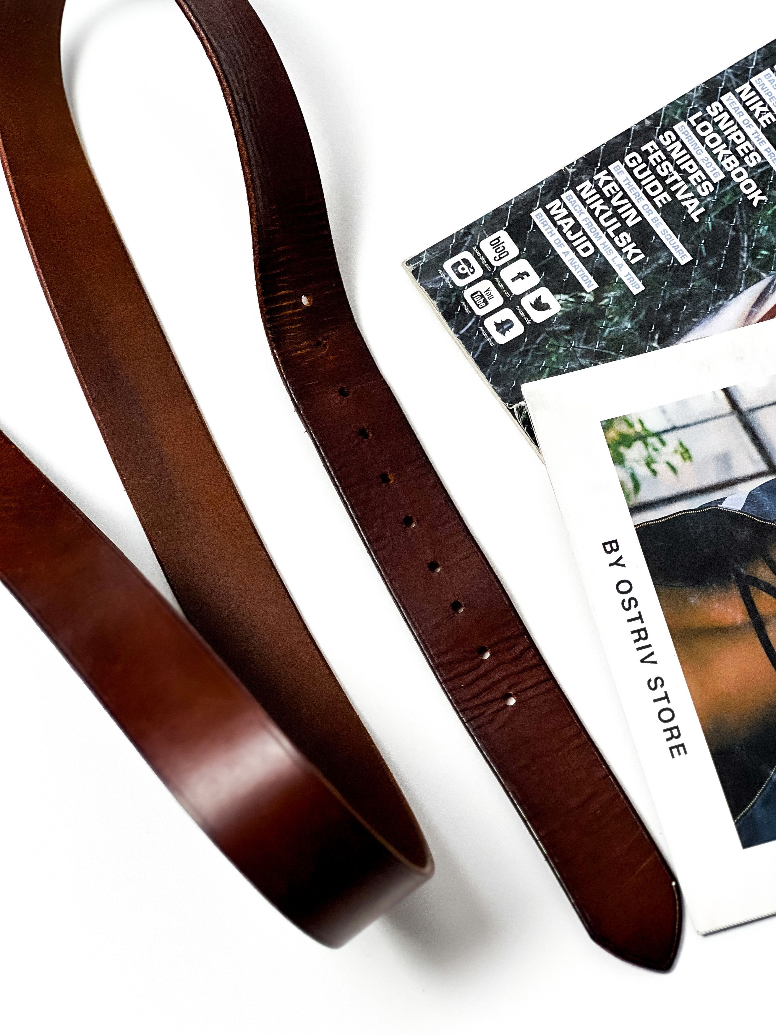 Vintage Leather Vintage Belt Size ONE SIZE - 4 Thumbnail