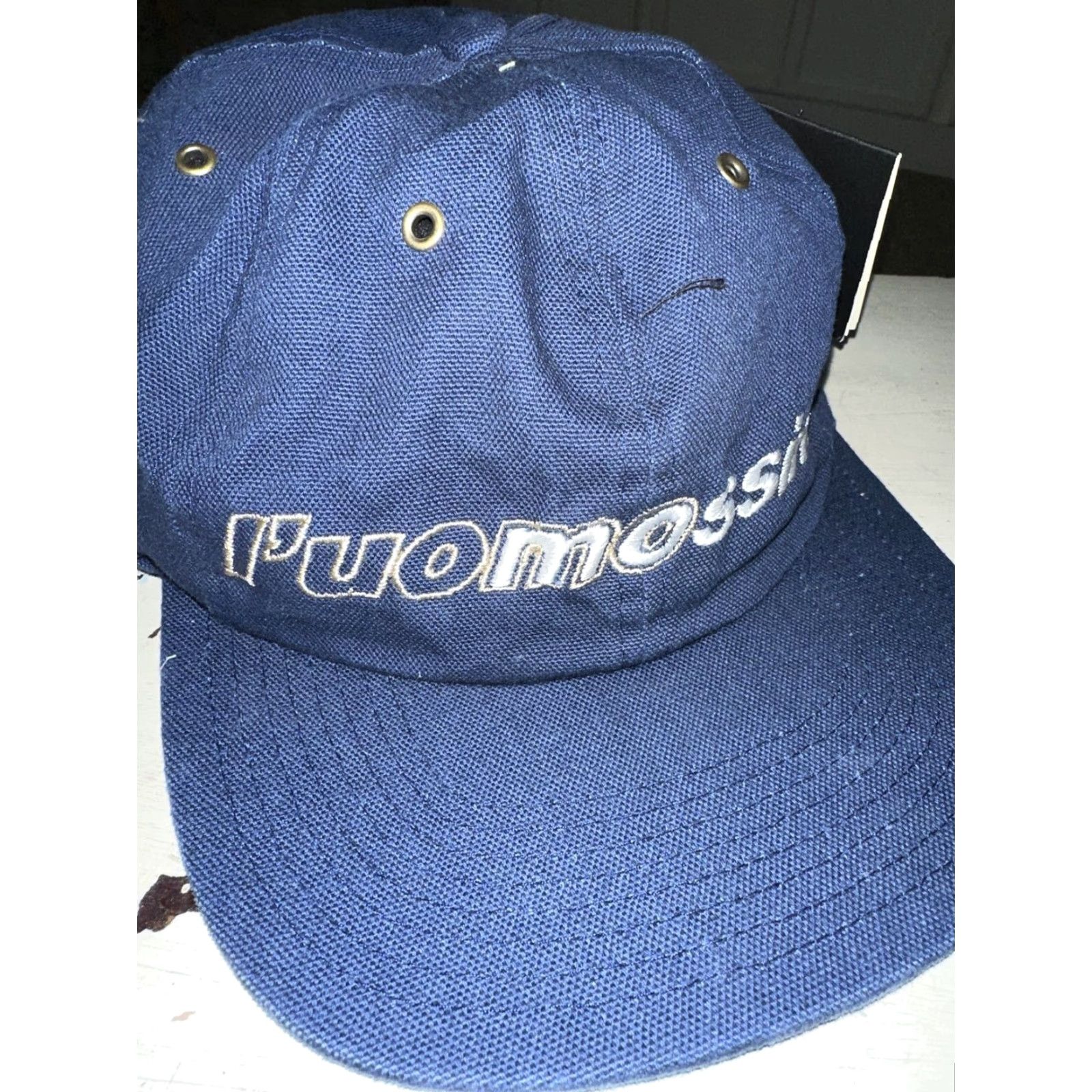 Mossimo VINTAGE Mossimo Baseball Cap One Size Blue Leather Strap Mens 1990s Size ONE SIZE - 2 Thumbnail