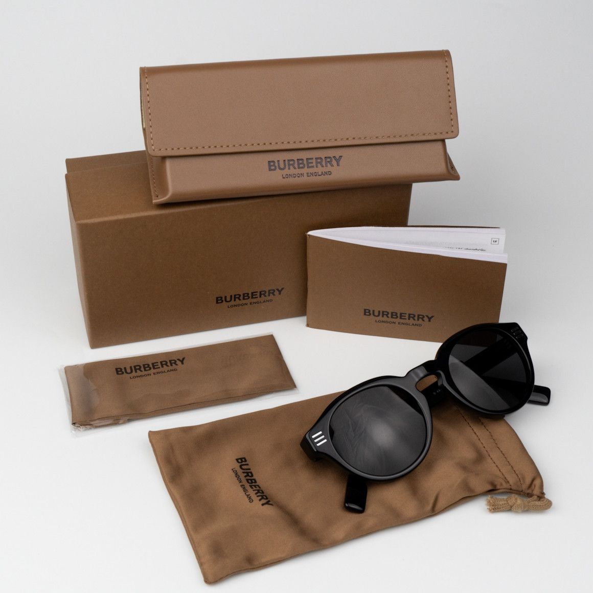 Burberry NEW Burberry BE4404 300187 Oval Unisex Sunglasses BE4404 Size ONE SIZE - 11 Thumbnail