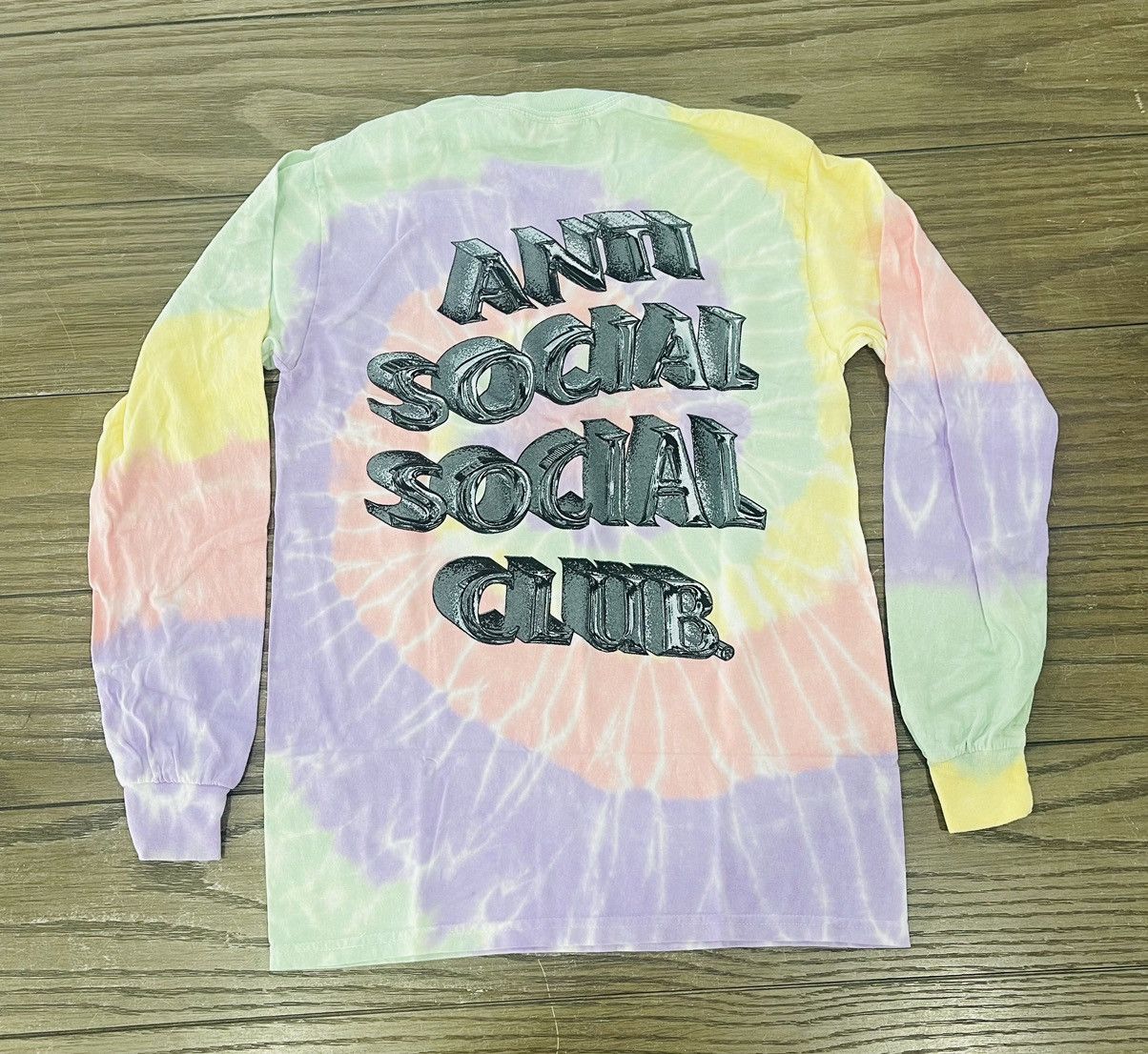 Anti Social Social Club × Designer ‼️ ASSC Anti Social Club Not Fair Tie Dye Rainbow Medium ‼️ Size M / US 6-8 / IT 42-44 - 3 Thumbnail