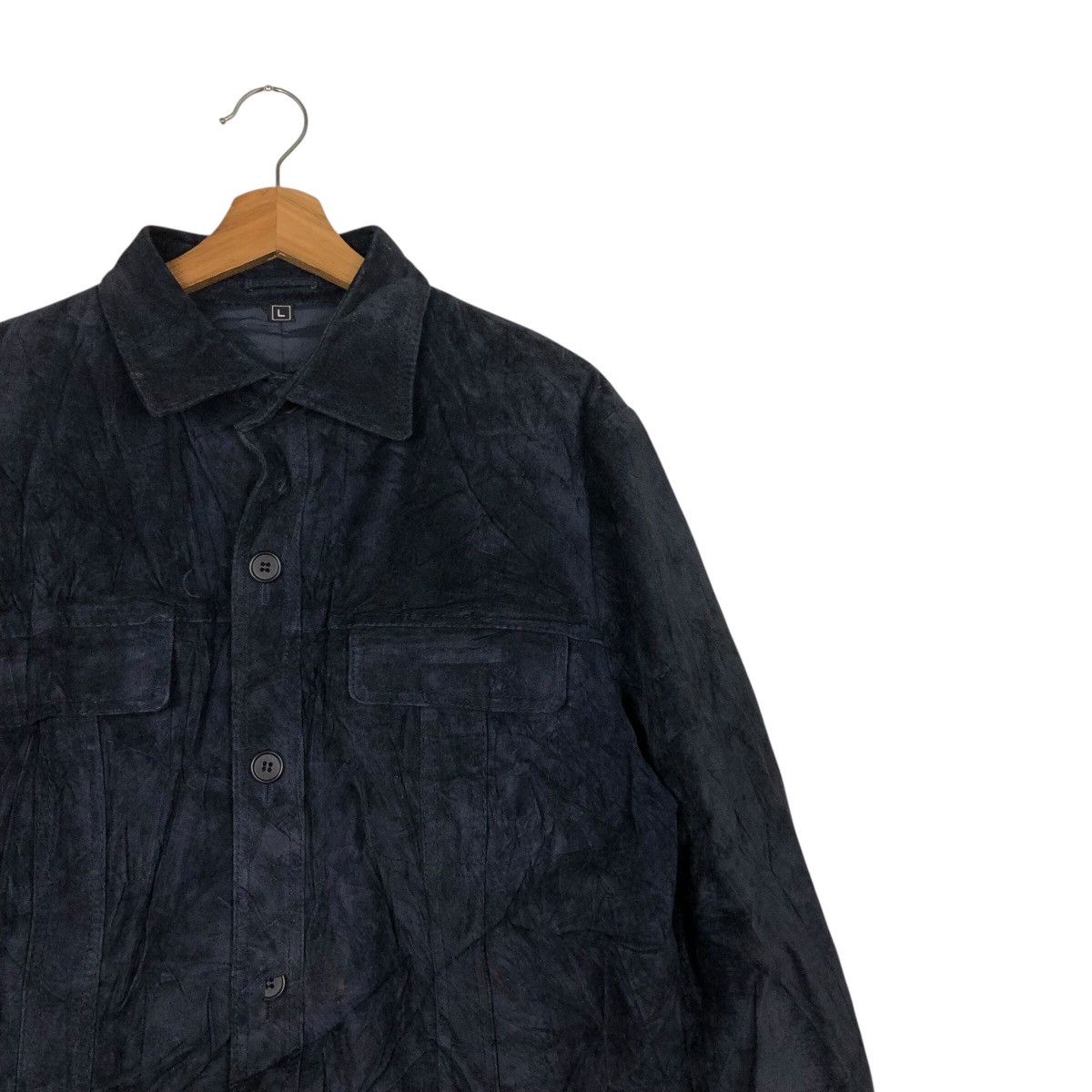 Japanese Brand 📌Vintage Chore Leather Jacket Jubian Blanket Issey Miyake Size US L / EU 52-54 / 3 - 7 Thumbnail