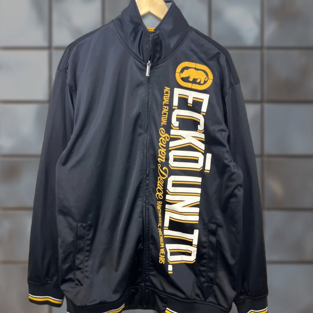 Ecko Unltd. VINTAGE Ecko Unltd Track Jacket XL Black Mens Zip Up Size US XL / EU 56 / 4 - 1 Thumbnail