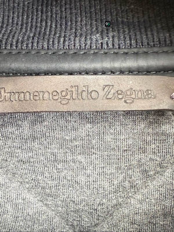 Ermenegildo Zegna Zegna Men's Solid Stand Collar Long Sleeve Jacket Size US L / EU 52-54 / 3 - 1 Thumbnail