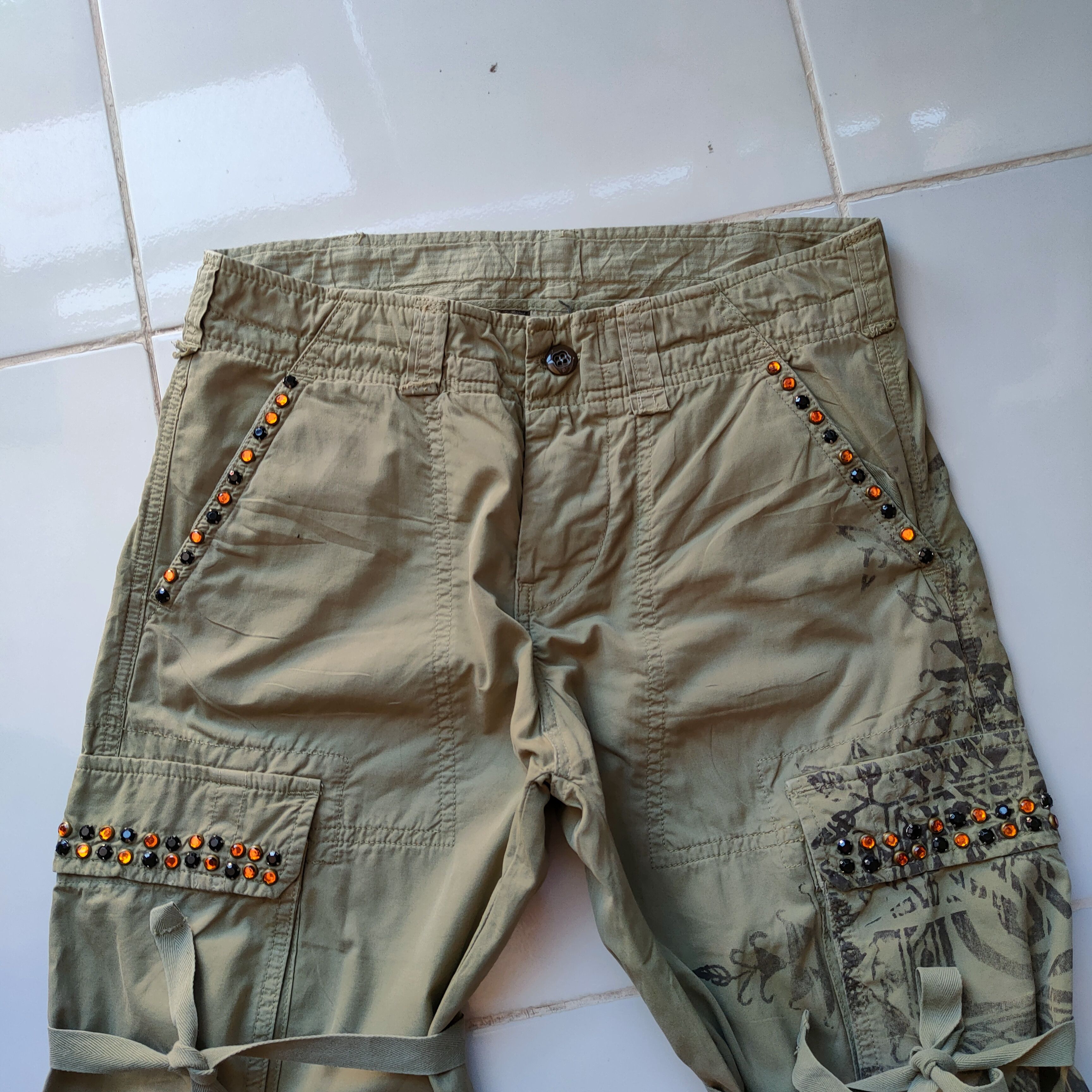 Japanese Brand RARE! VINTAGE RAG BONDAGE CARGO PANTS Size US 29 - 3 Thumbnail