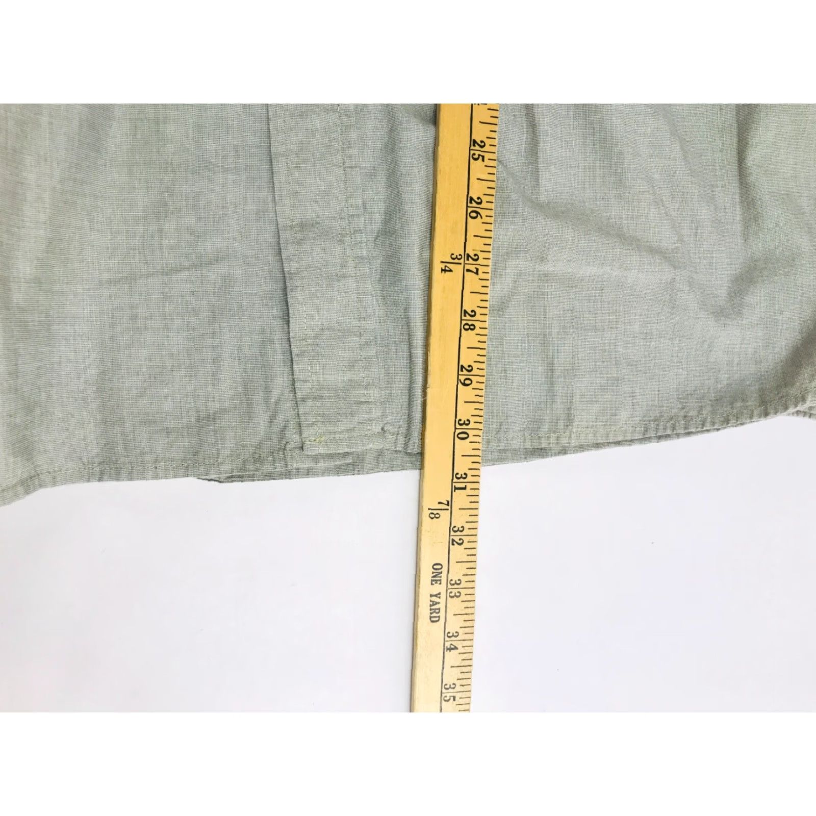 Wrangler Wrangler Shirt Men's XL Green Button Up Pockets Flaps Long Sleeve Size US XL / EU 56 / 4 - 5 Thumbnail