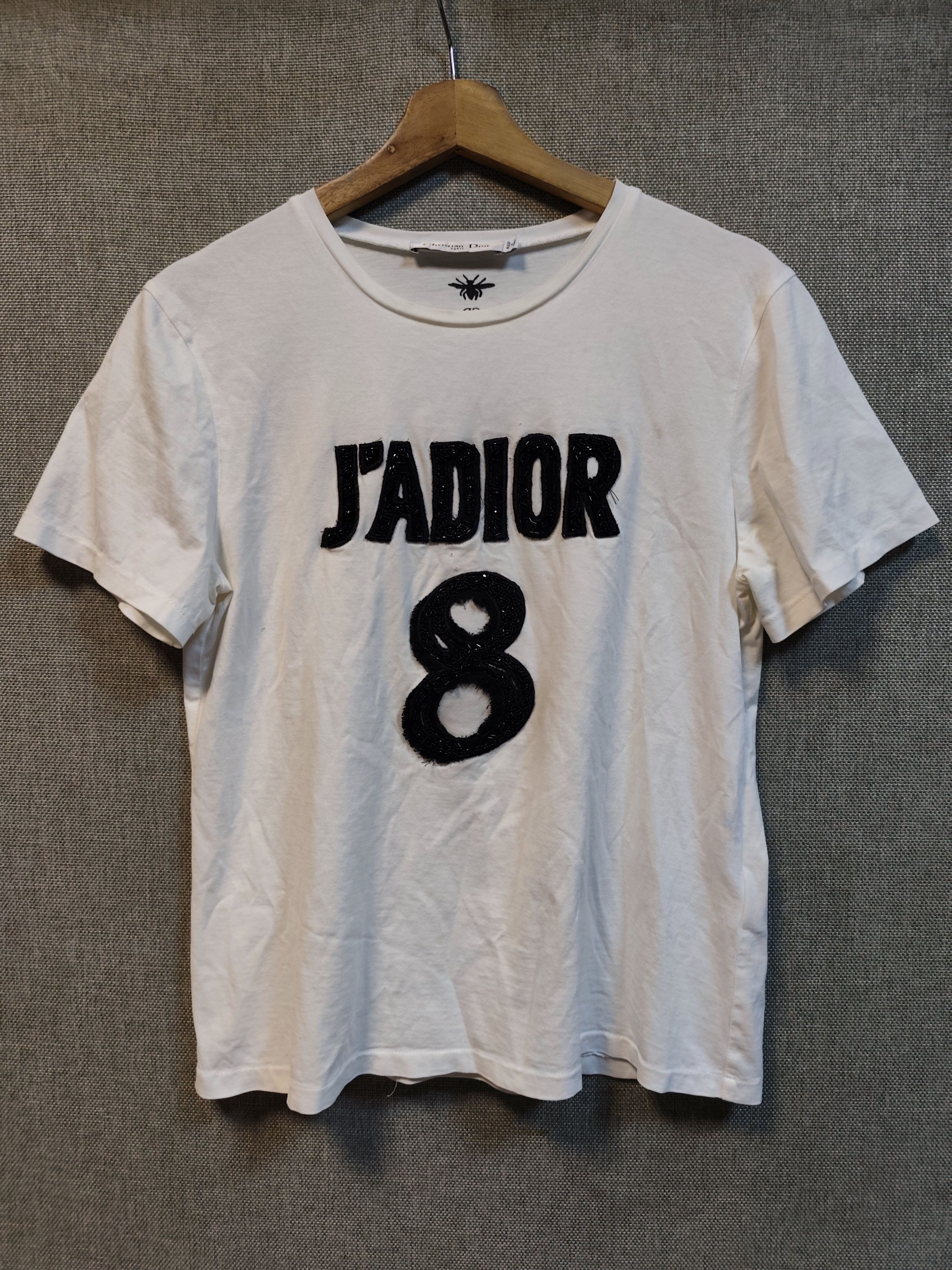 Dior ​Christian Dior "J'Adior 8" Bee Embroidery T-Shirt Size S / US 4 / IT 40 - 1 Thumbnail