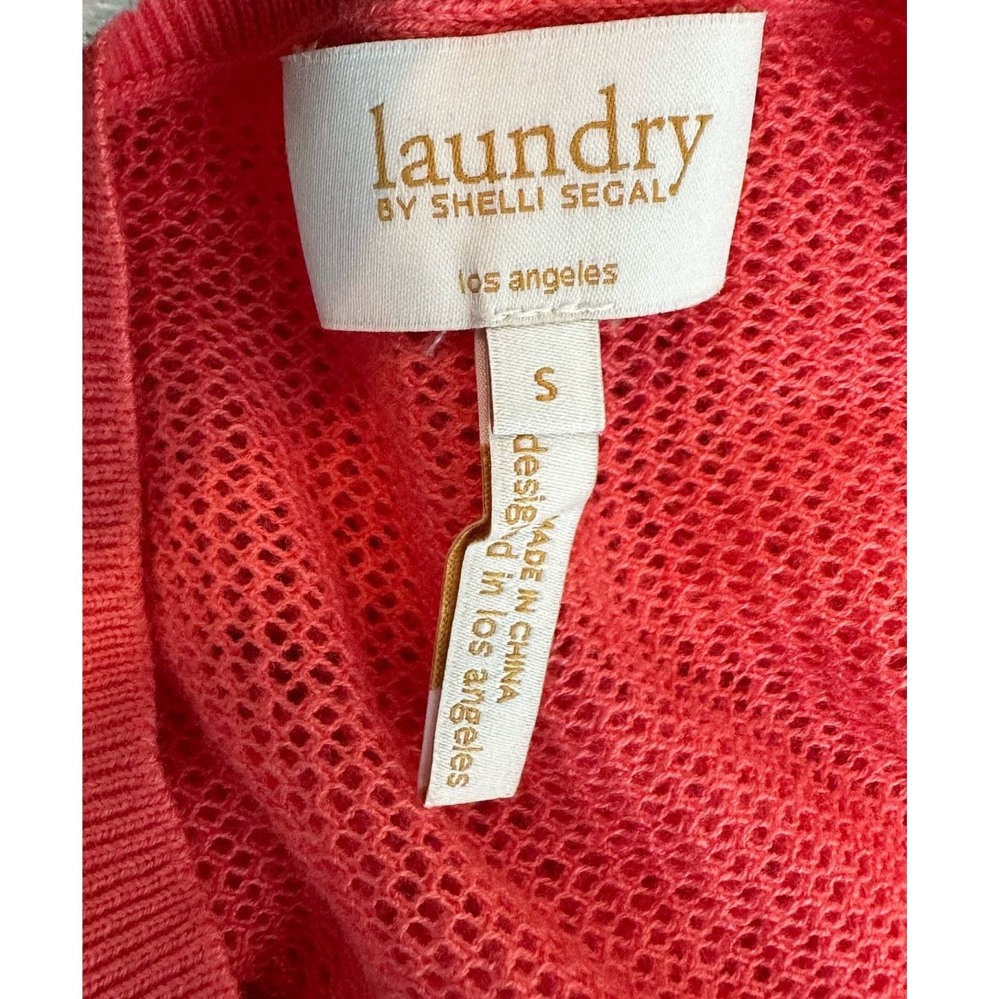 Laundry by Shelli Segal Laundry by Shelly Segal open knit summer sweater size Small Size S / US 4 / IT 40 - 3 Thumbnail