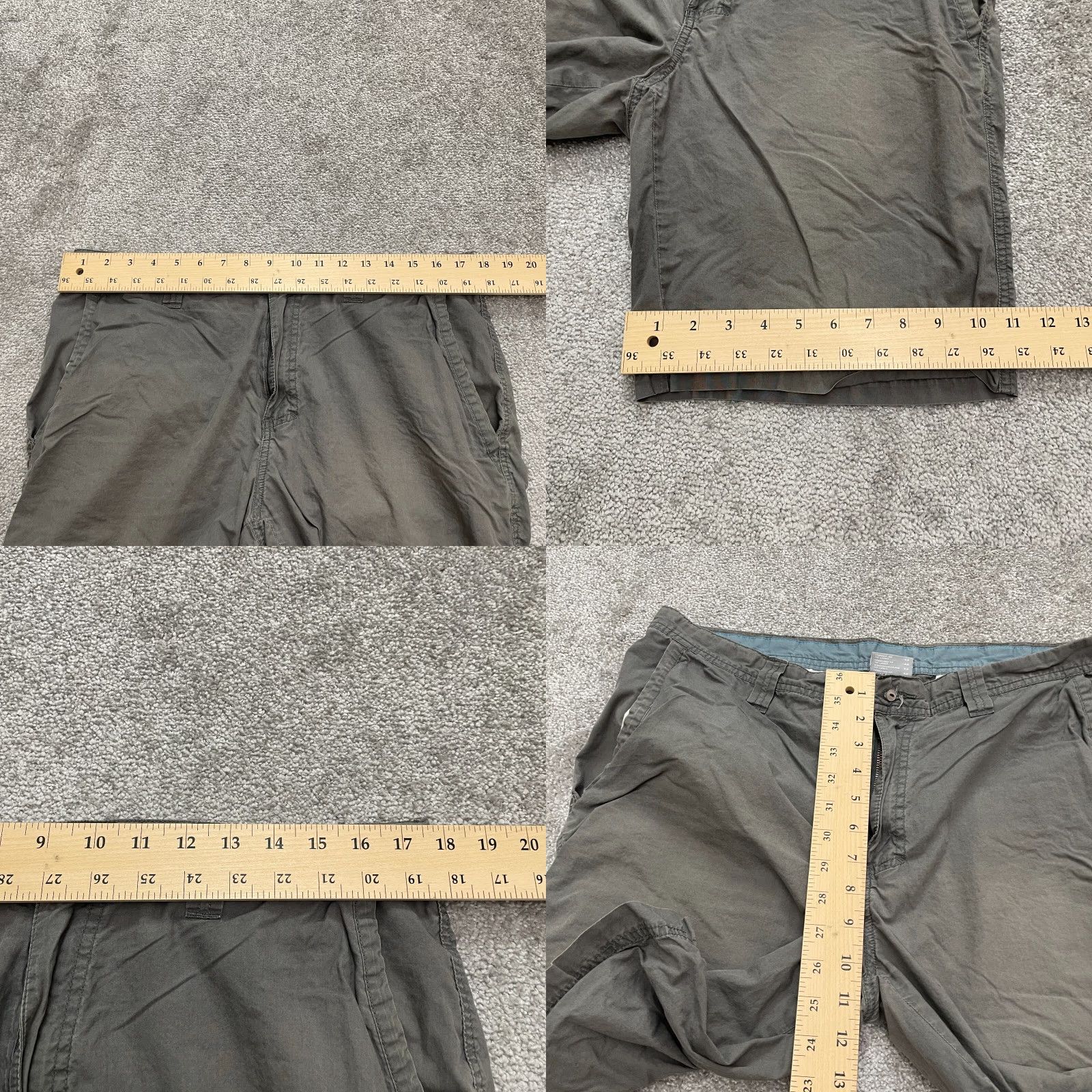 Vintage Columbia Chino Shorts Mens 36W 10L Green Cotton Outdoor Fishing Casual 36x9 ROC Size US 36 / EU 52 - 8 Thumbnail