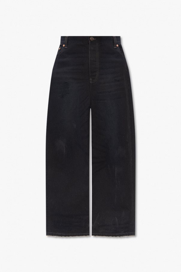 Balenciaga o1in1g1024 Dup / Large Baggy Jeans in Black Size 27" / US 4 / IT 40 - 1 Thumbnail