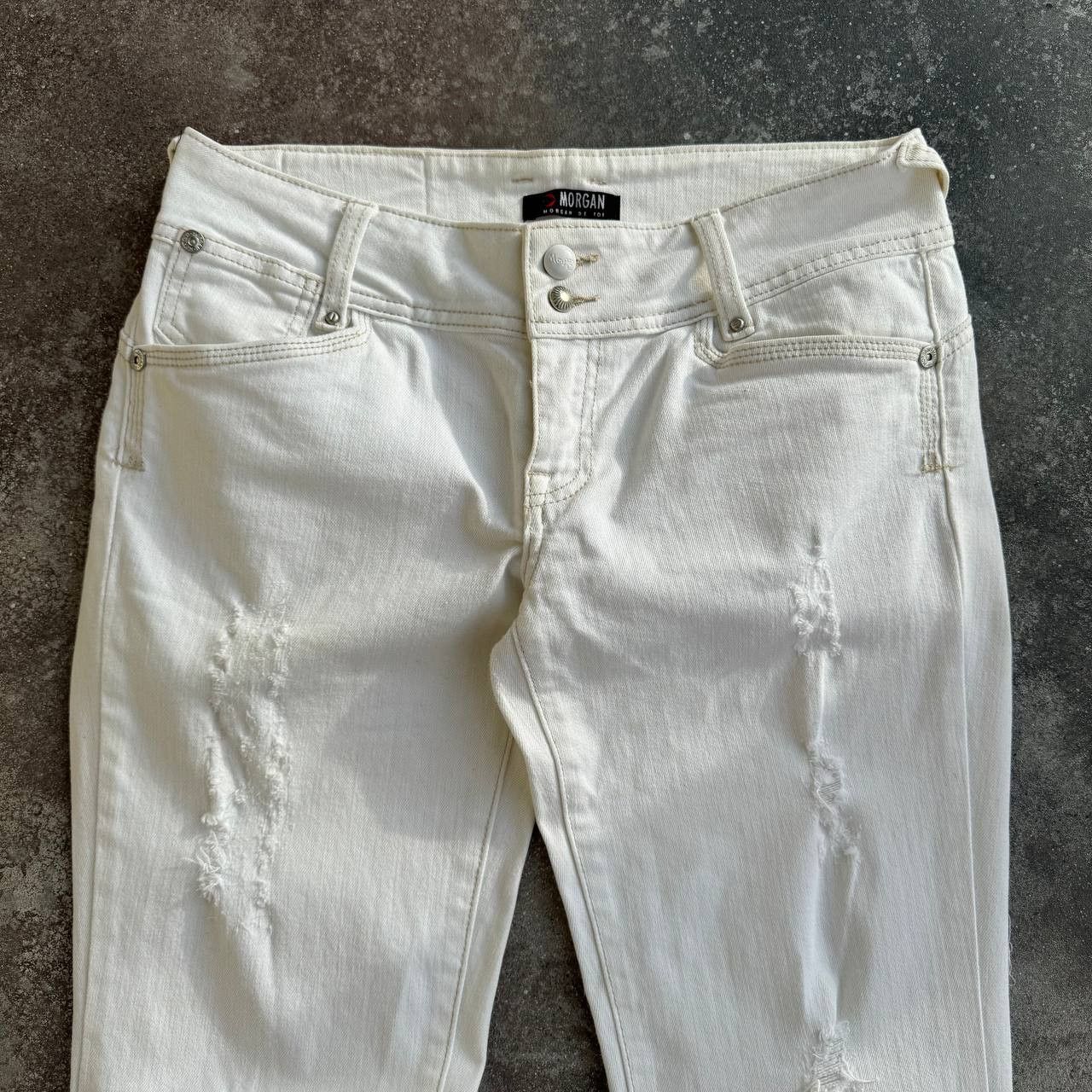 Morgan De Toi Y2K Morgan de Toi Vintage Double Zip Details Low Rise Jeans Size 30" / US 8 / IT 44 - 8 Thumbnail