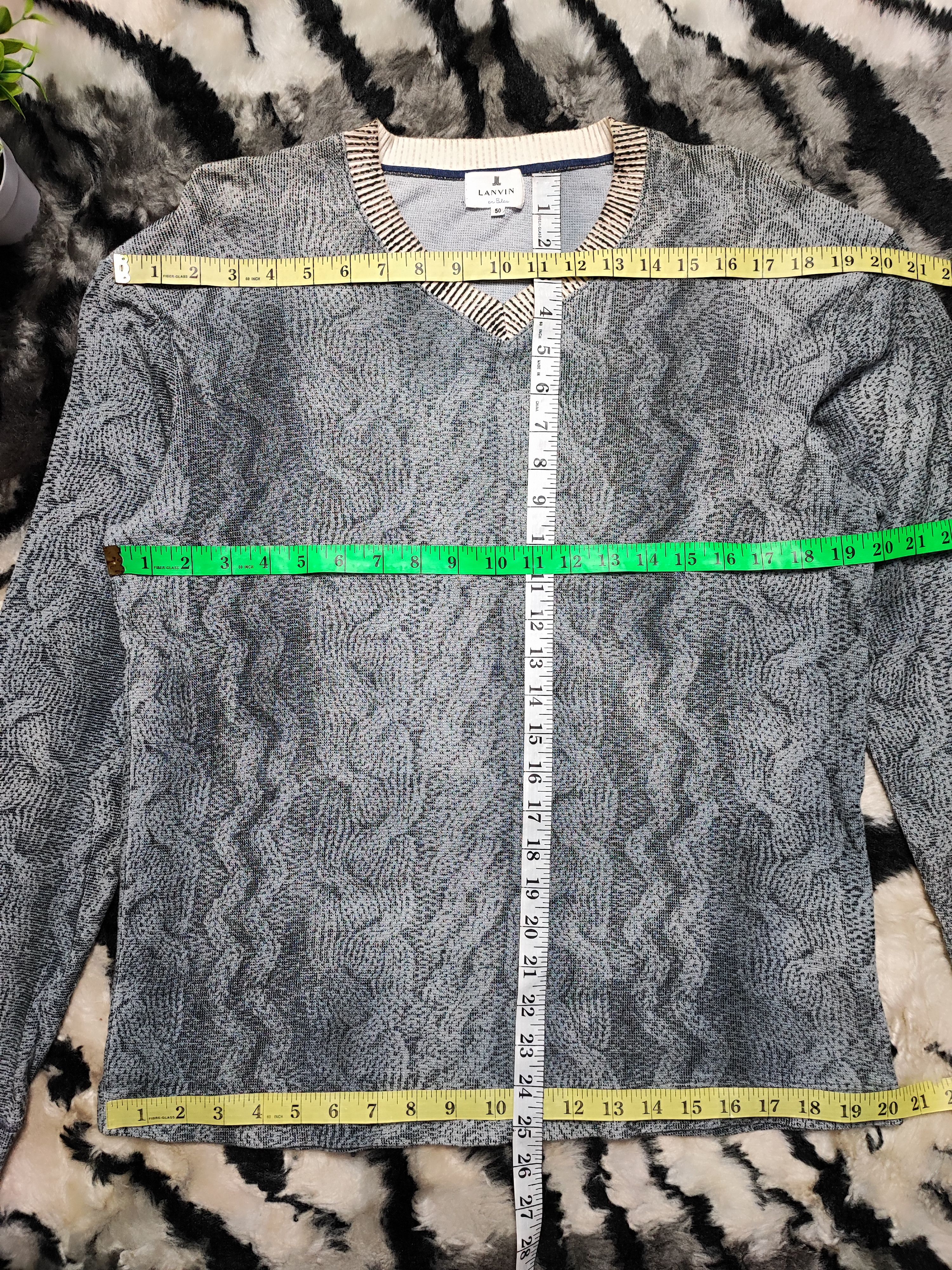 Lanvin Lanvin Sweatshirt Knitwear Design Print Size US M / EU 48-50 / 2 - 8 Thumbnail