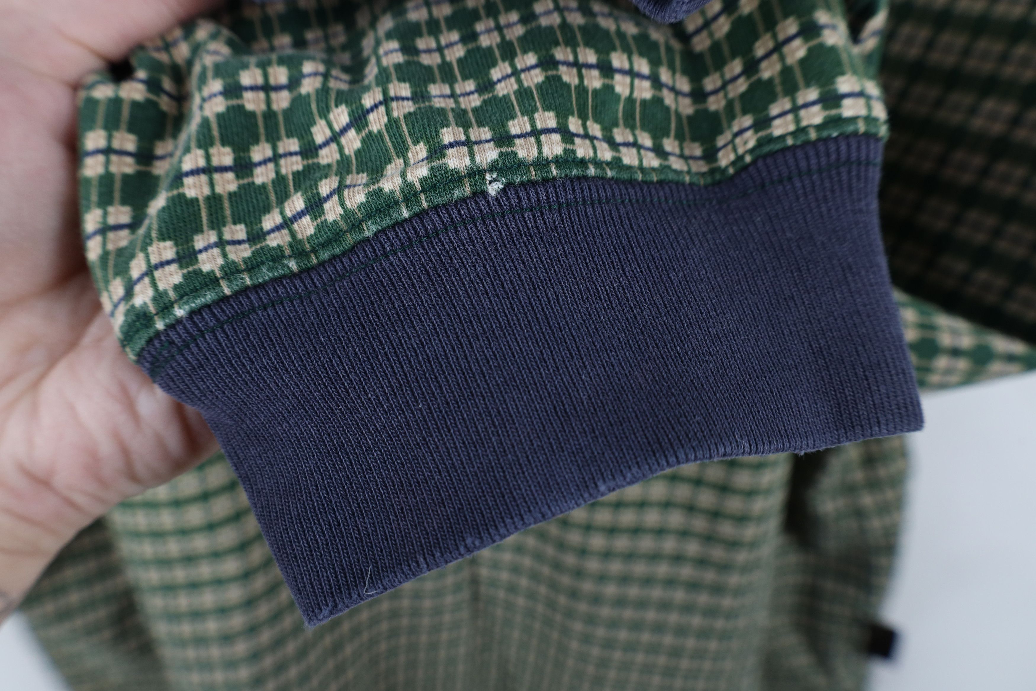 Ralph Lauren × Vintage Vintage 90s Chaps Ralph Lauren Geometric Long Sleeve Polo Size US L / EU 52-54 / 3 - 7 Thumbnail
