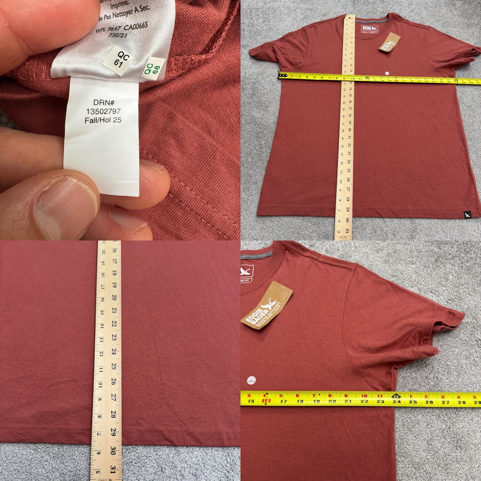 Eddie Bauer Eddie Bauer T-Shirt Mens Large Cotton Basic Crew Neck Red NWT Modern Classic Fit Short Sleeve Shirt Tee Regular Mens Red Cotton Basic Crew Tee NWT Size US L / EU 52-54 / 3 - 8 Thumbnail