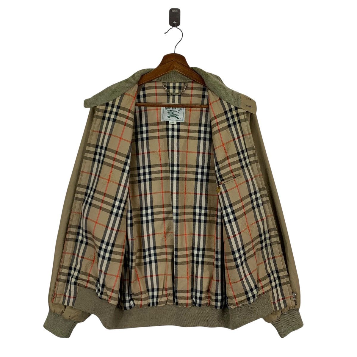 Burberry VINTAGE BURBERRYS NOVA CHECK BOMBER ZIPPER JACKET Size US L / EU 52-54 / 3 - 1 Thumbnail