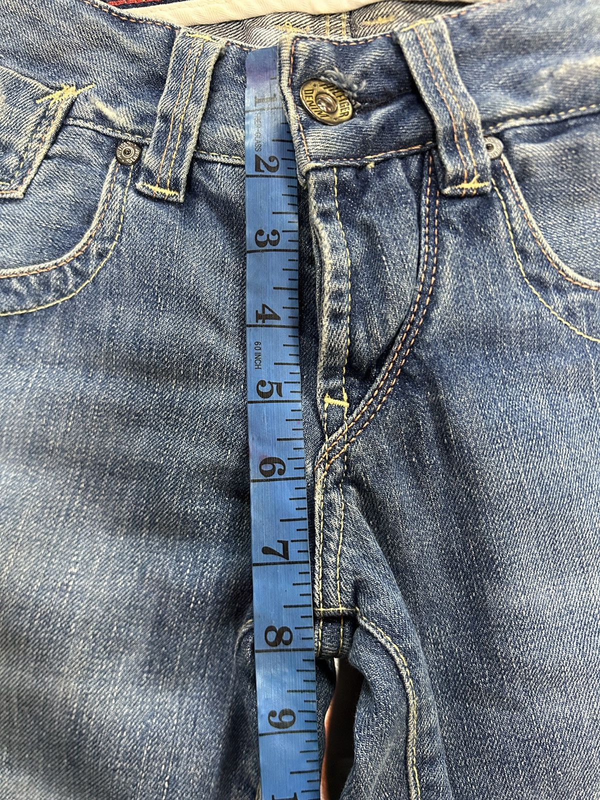 Tommy Hilfiger Vintage Tommy Hilfiger Laurie Flared Wide Leg Y2K Jeans Size 28" / US 6 / IT 42 - 19 Thumbnail
