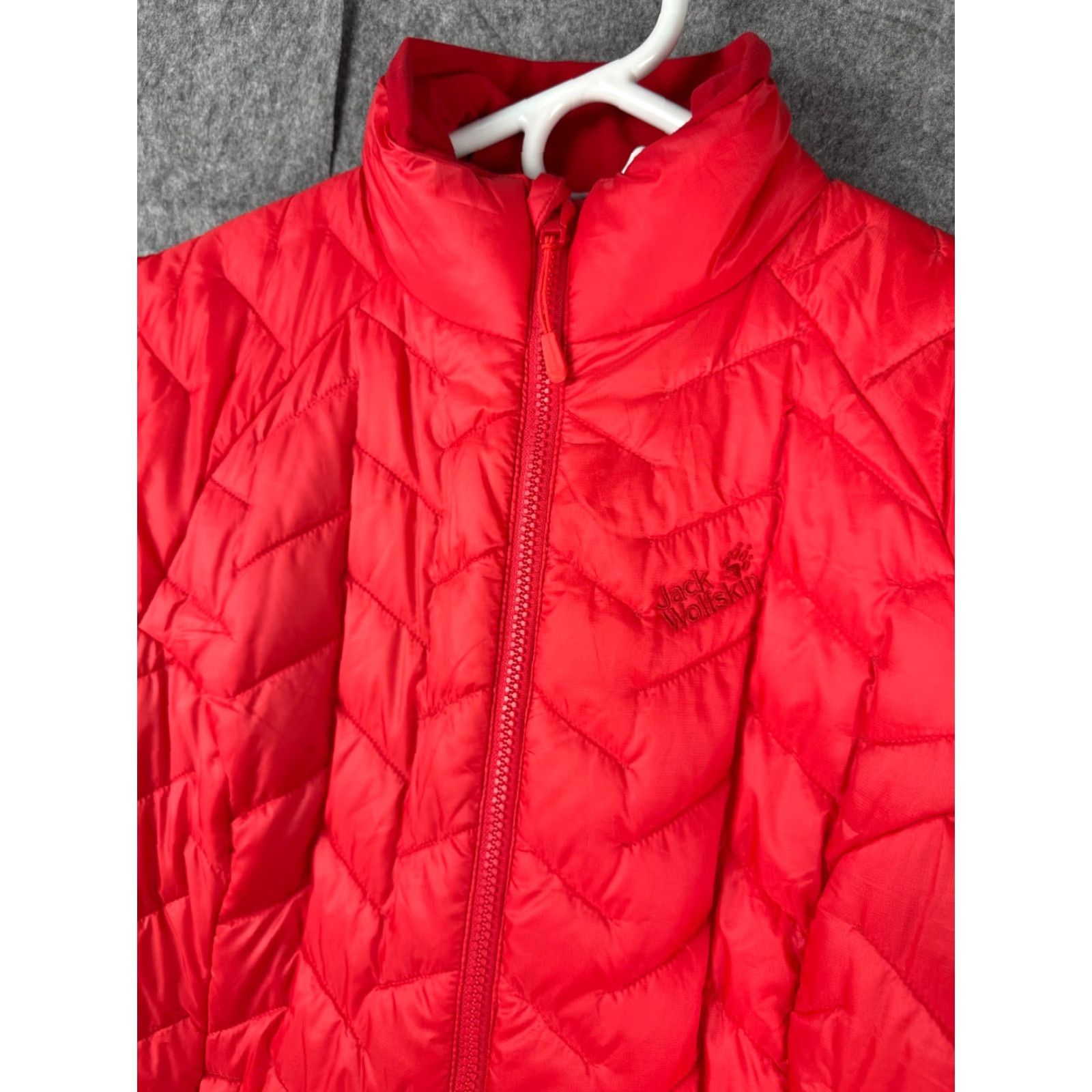 Jack Wolfskin Jack Wolfskin Jacket Women's Medium Red Puffer Down Zip Maxloft QMC Size M / US 6-8 / IT 42-44 - 3 Thumbnail