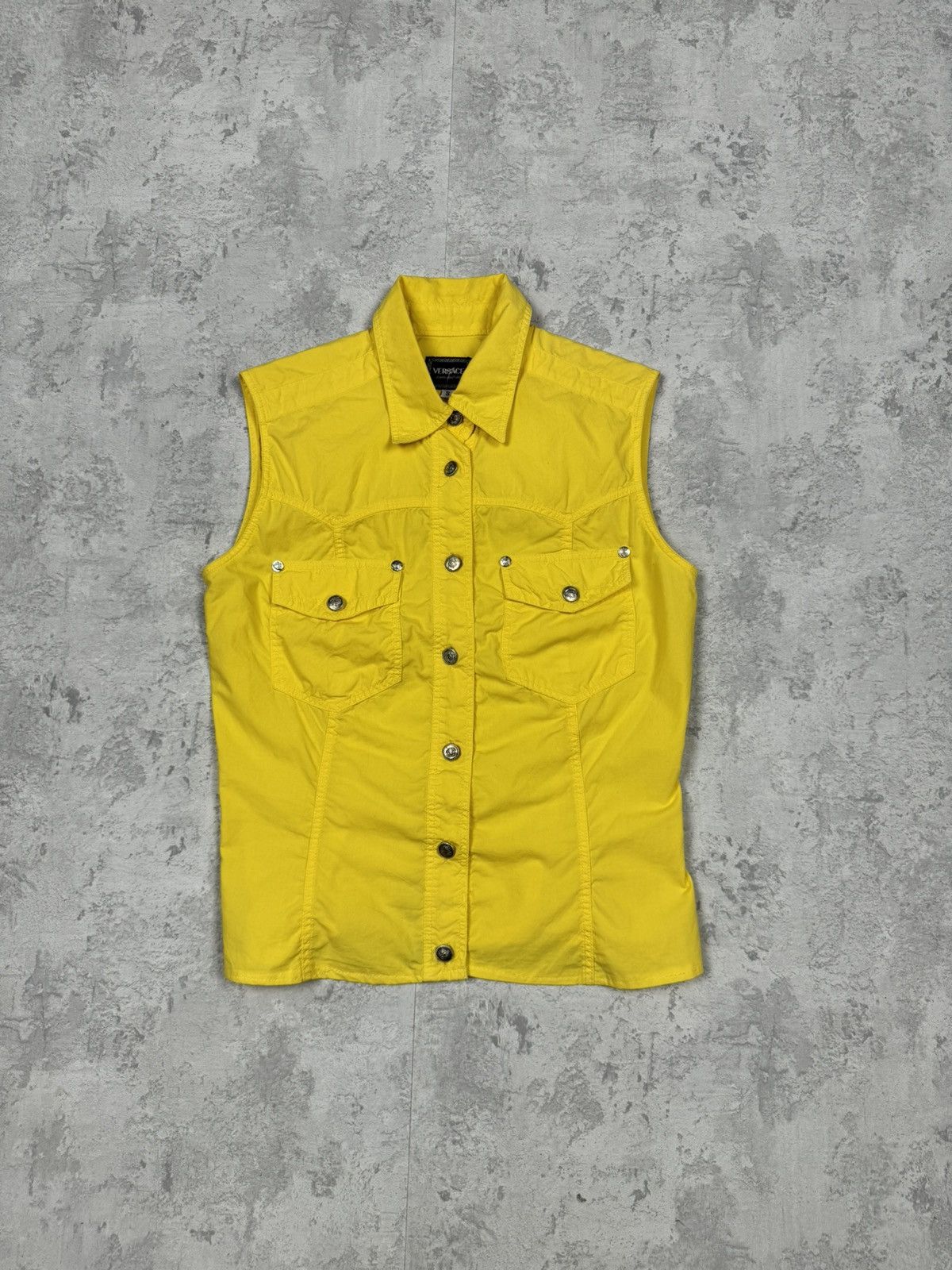 Versace Vintage Versace Jeans Couture Y2K Vest Sleeveless Size S Size S / US 4 / IT 40 - 1 Thumbnail