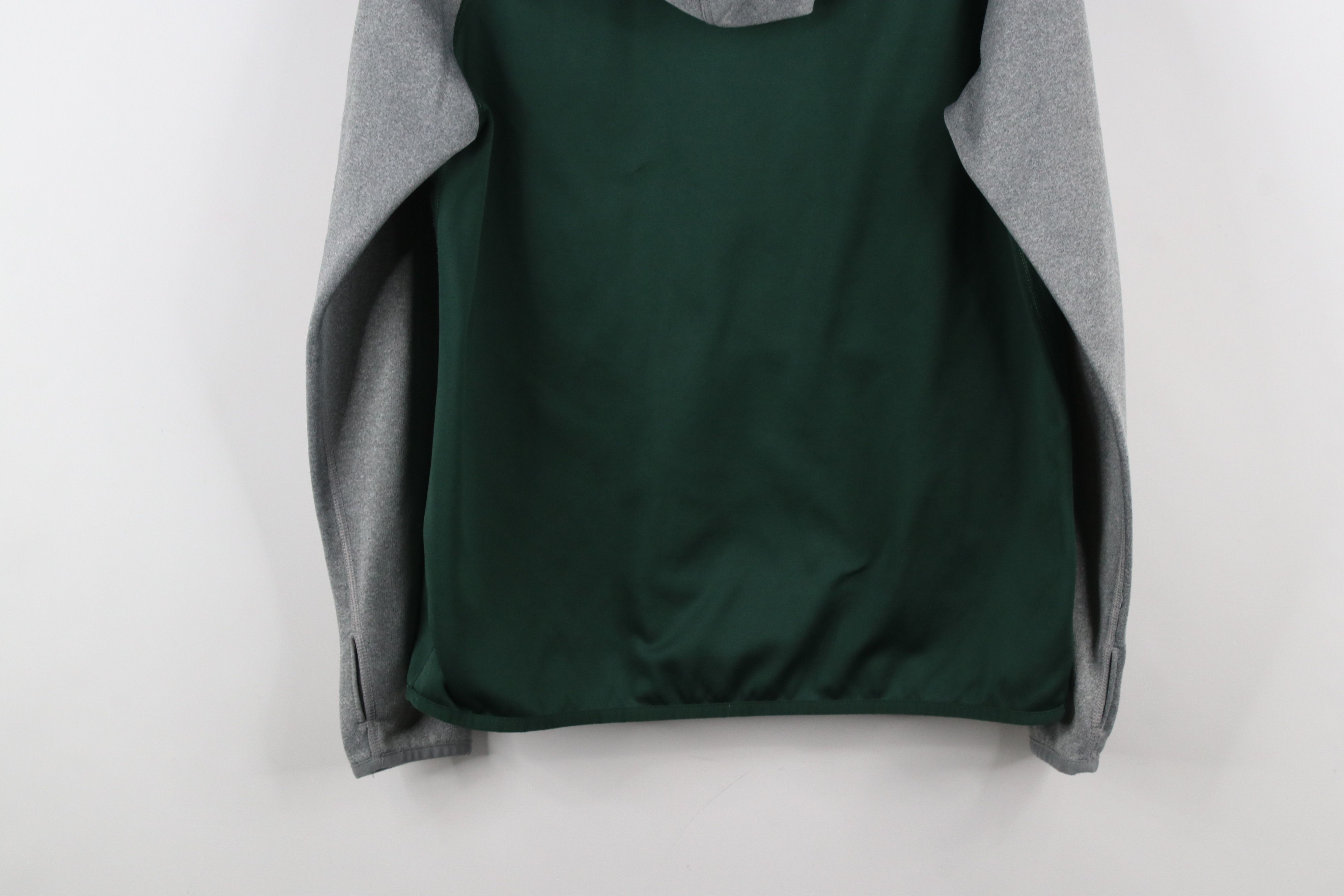Nike × Vintage Nike Therma Fit State University Hoodie Sweatshirt Green Size M / US 6-8 / IT 42-44 - 14 Thumbnail