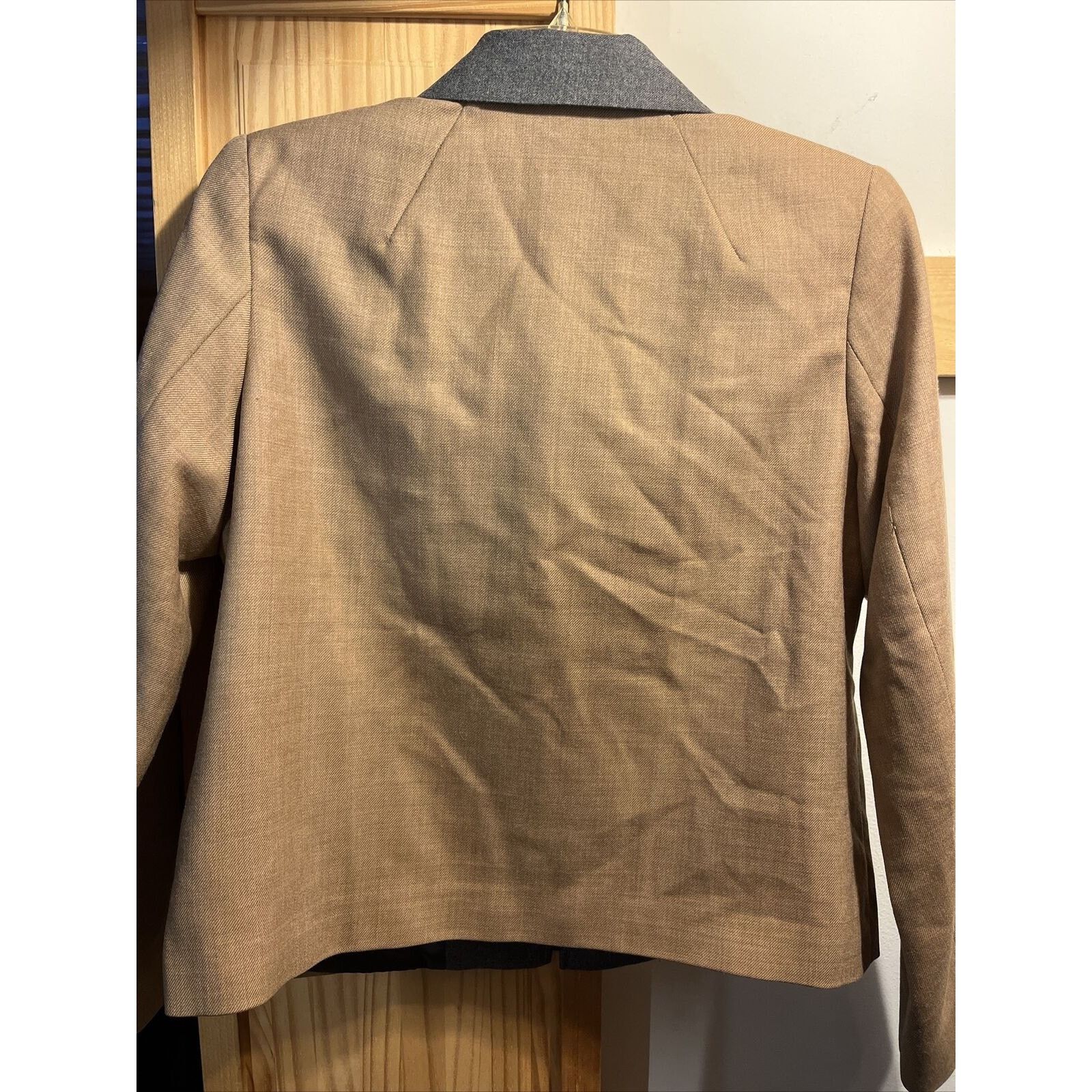 Pendleton Pendleton Women’s 12 Petite Brown Virgin Wool Blazer Jacket Size XL / US 12-14 / IT 48-50 - 8 Thumbnail
