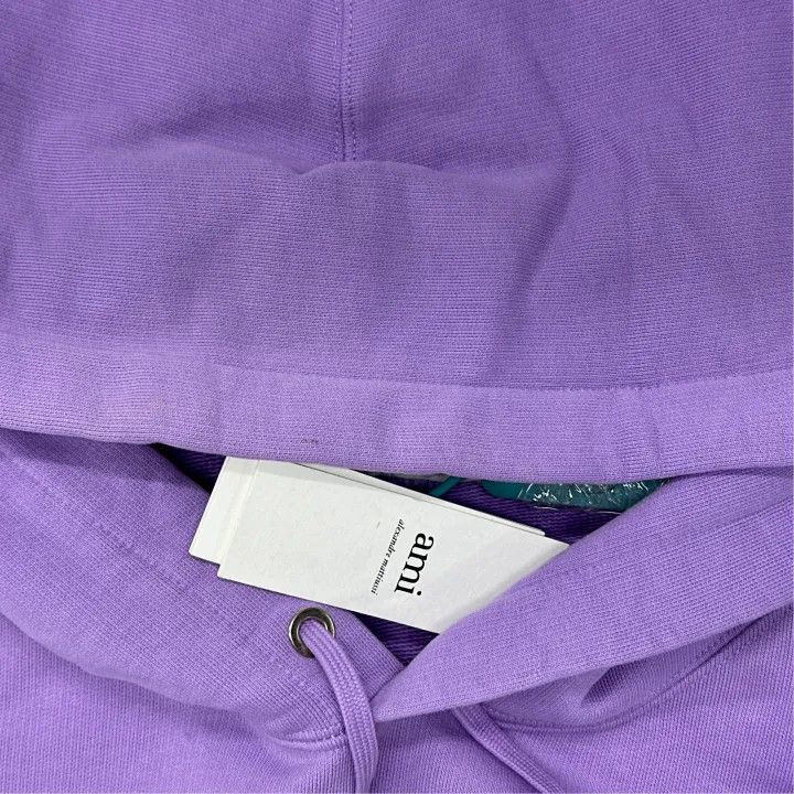 AMI AMIPARIS Purple Love Hoodie for Couples -2507 Size US XL / EU 56 / 4 - 7 Thumbnail