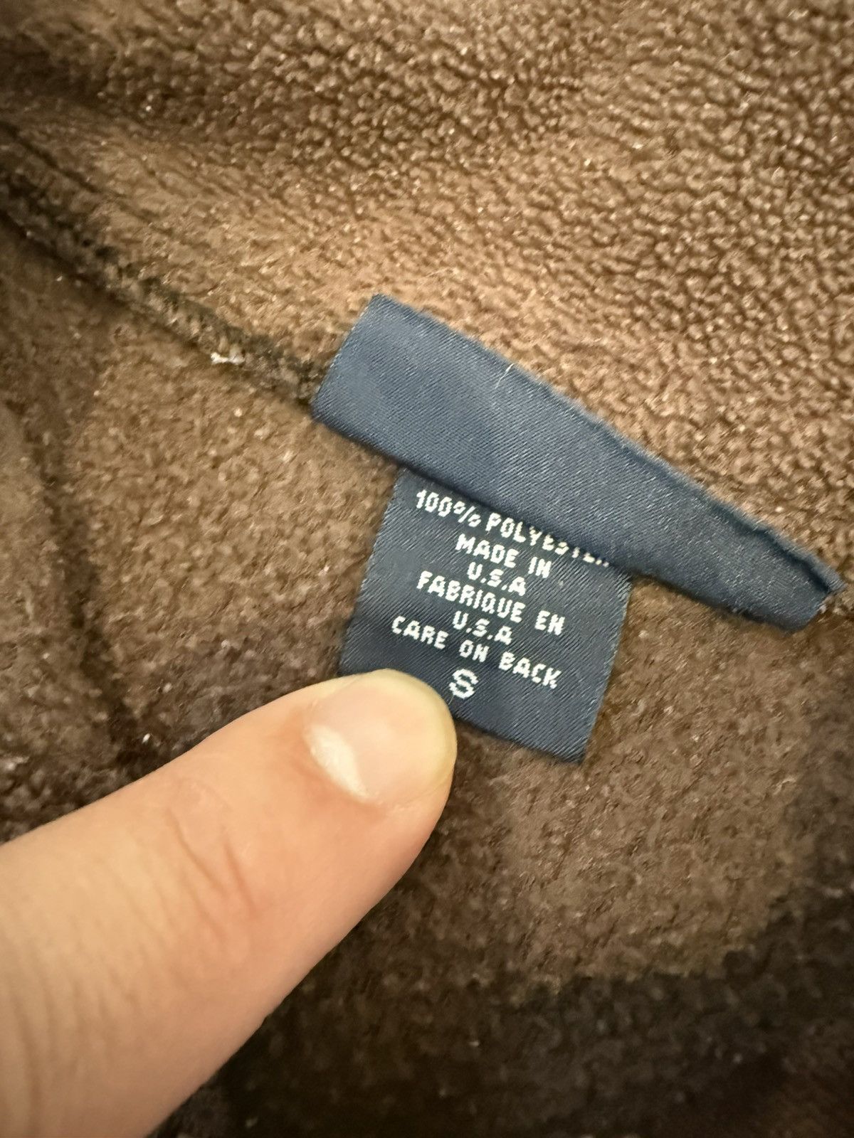 Vintage Vintage Brown University Fleece Jacket – Made in USA – Small Size US S / EU 44-46 / 1 - 5 Thumbnail
