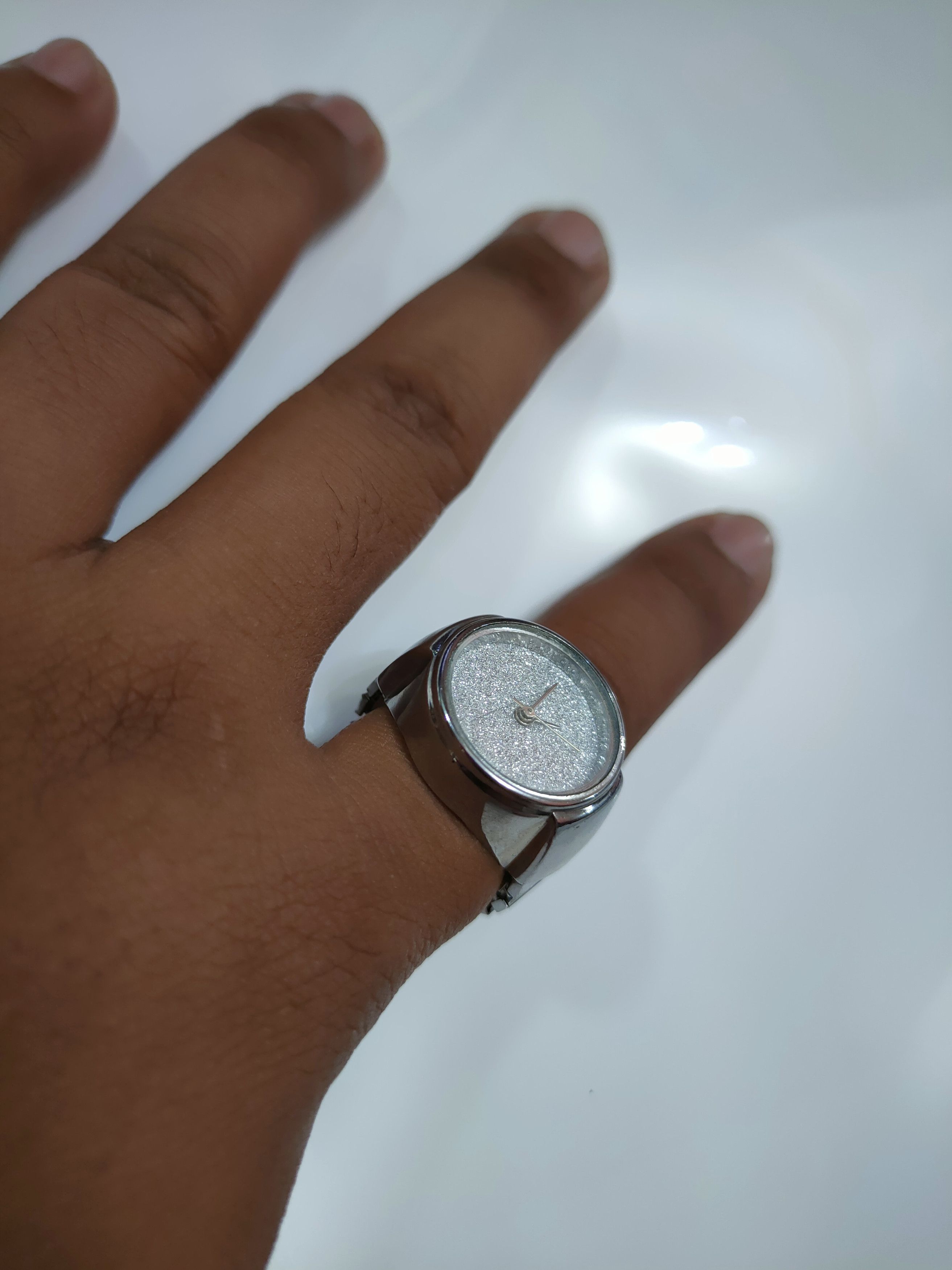 Japanese Brand Japan Ring watch adjustable strap silver color Size ONE SIZE - 9 Thumbnail