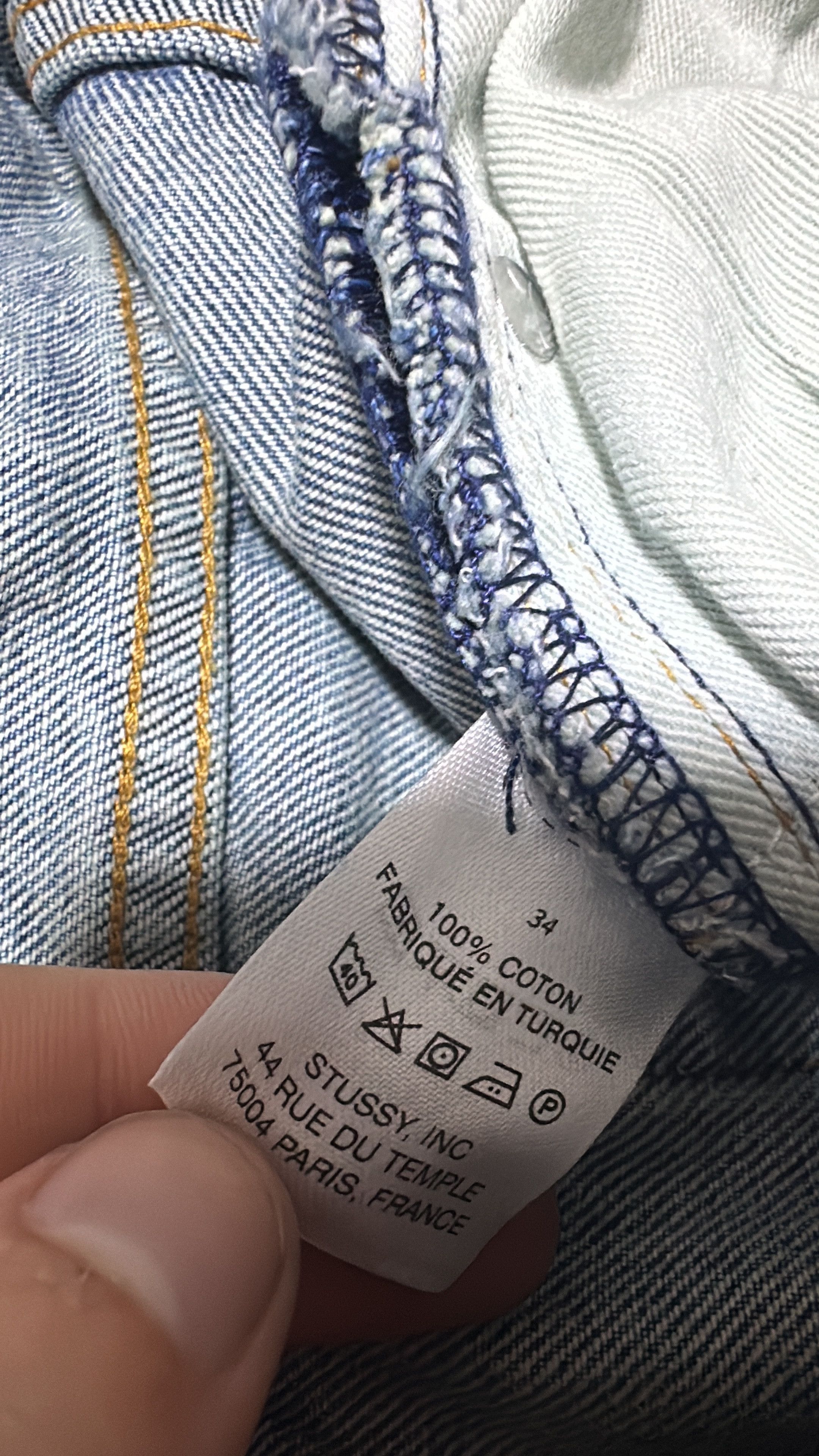 Stussy Stussy Big Ol Jean Denim Washed Blue Size 34 Size US 34 / EU 50 - 8 Thumbnail