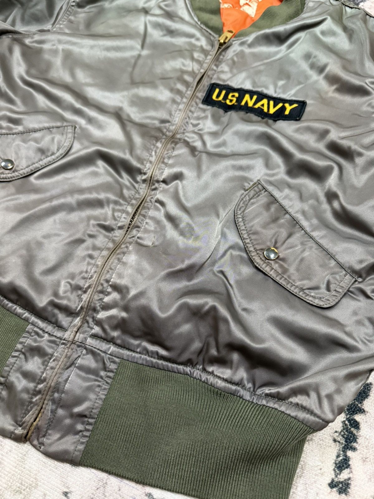 Vintage Vintage U.S.Navy Fighting 84 Bomber Jacket Size US M / EU 48-50 / 2 - 7 Thumbnail