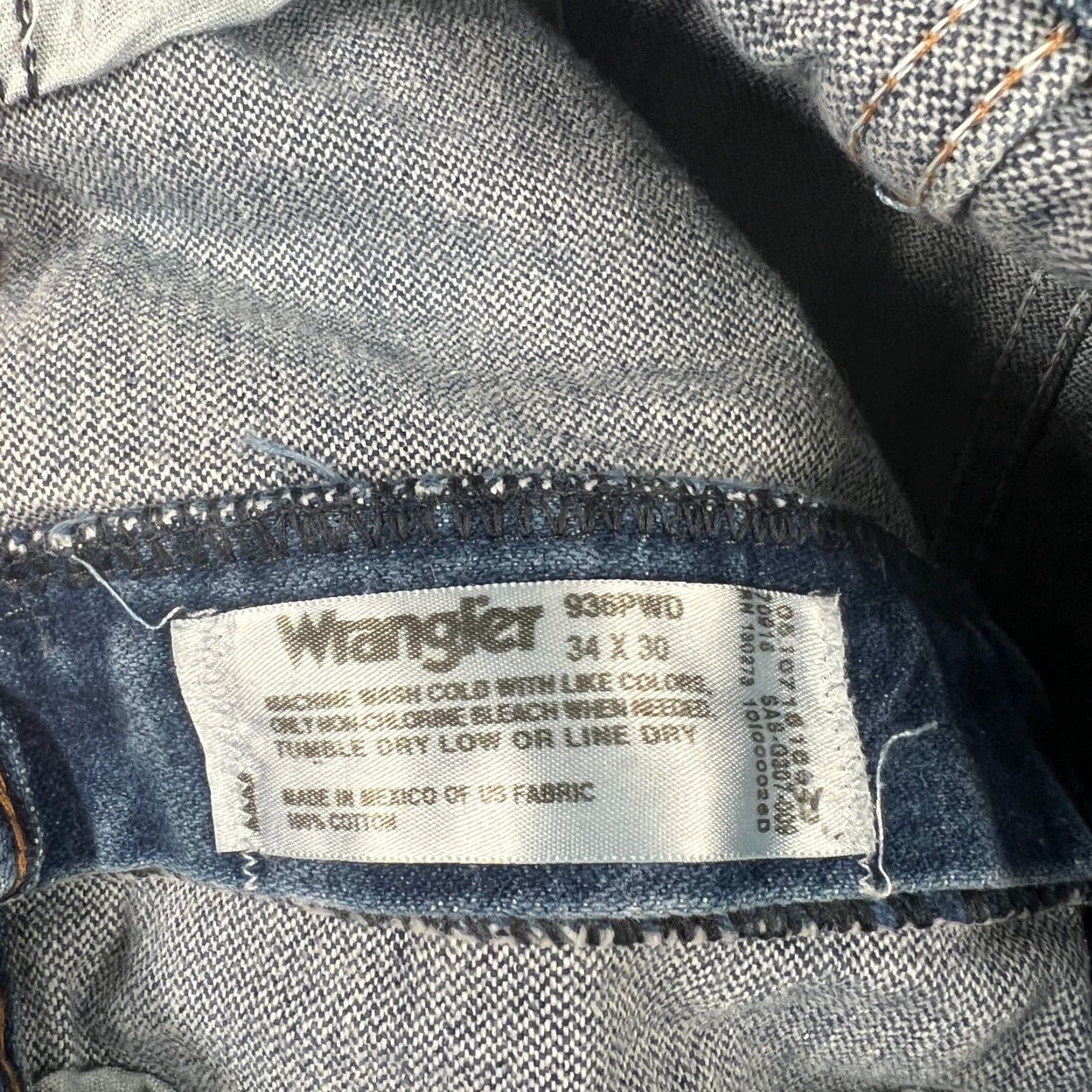 Wrangler VINTAGE Wrangler Cowboy Cut Jeans Mens 34x30 Dark Blue Western Straight Fit Denim Size US 34 / EU 50 - 7 Thumbnail