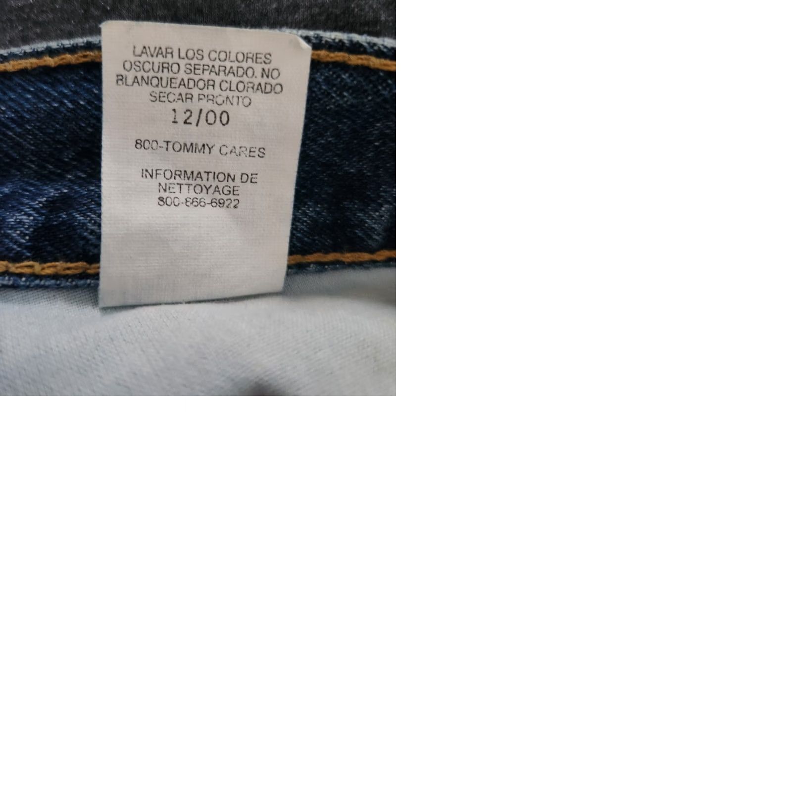 Tommy Hilfiger VINTAGE Tommy Hilfiger Jeans 38 x 34 Denim 90s Logo Hip Hop Straight Baggy Mens Size 38 Blue Size US 38 / EU 54 - 9 Thumbnail