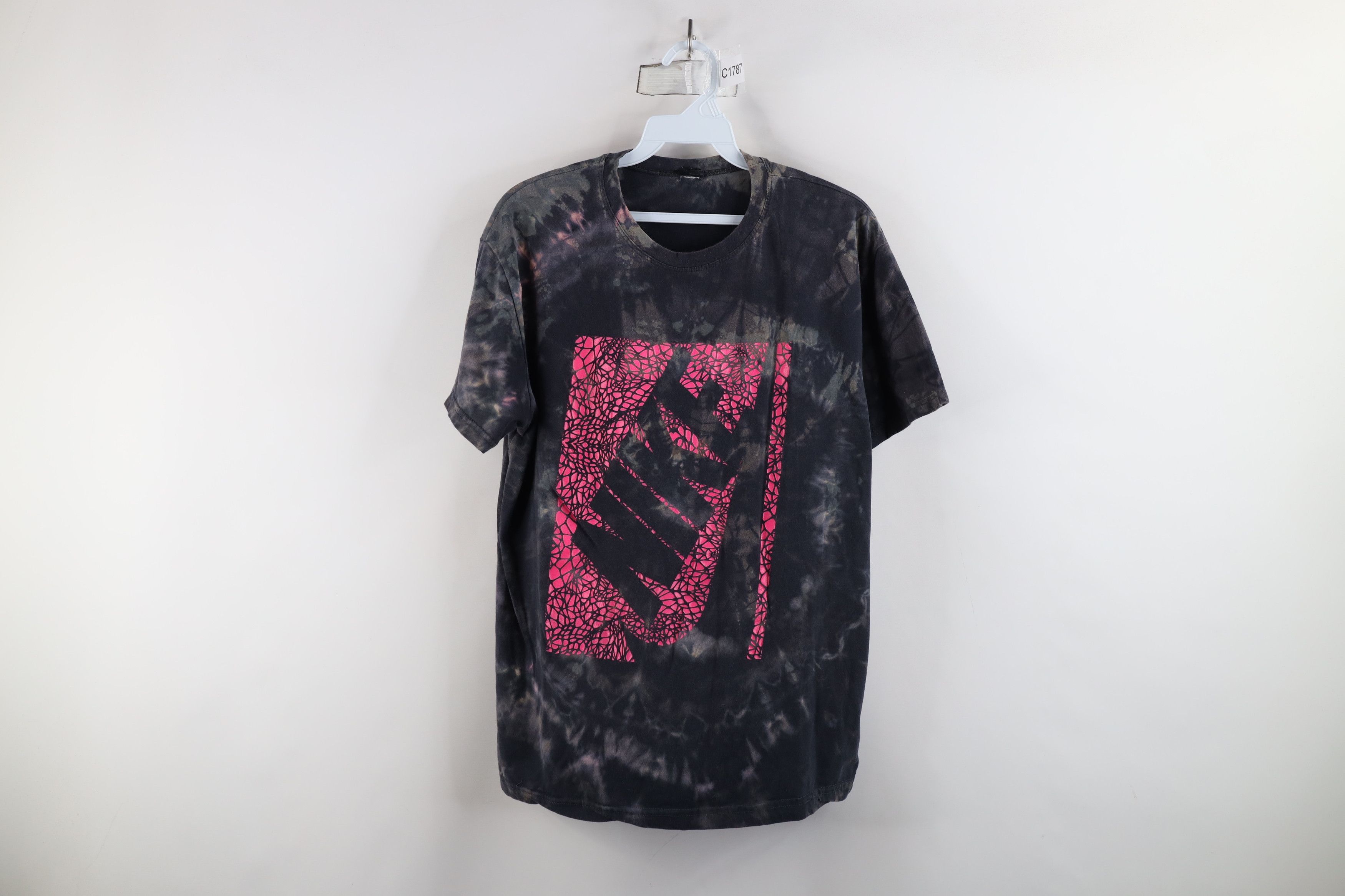 Nike × Vintage Vintage Nike Distressed Big Swoosh Acid Wash T-Shirt Size US M / EU 48-50 / 2 - 1 Thumbnail