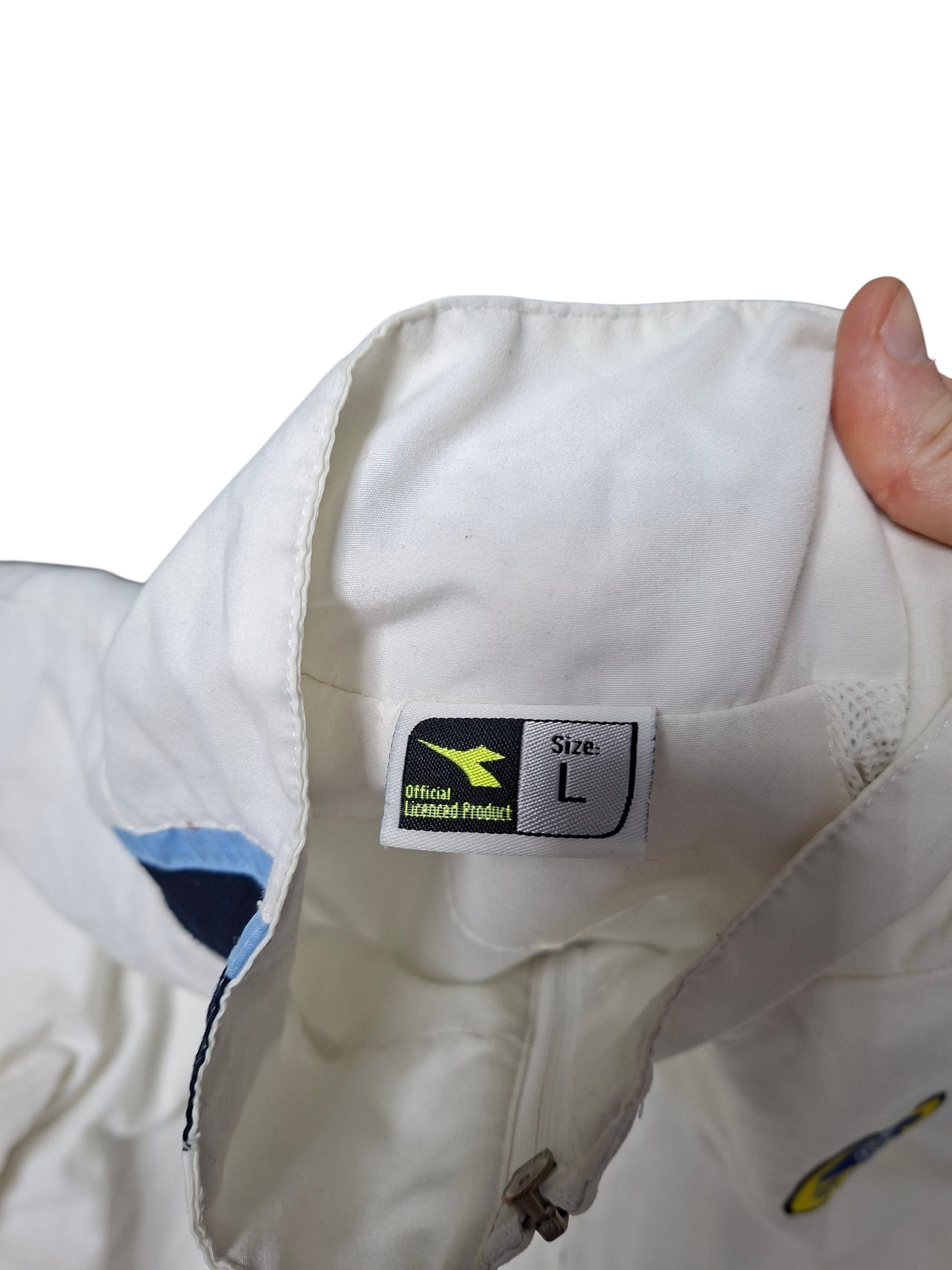 Diadora LEEDS UNITED DIADORA VINTAGE 2004/2005 NYLON TRACK JACKET Size US L / EU 52-54 / 3 - 4 Thumbnail