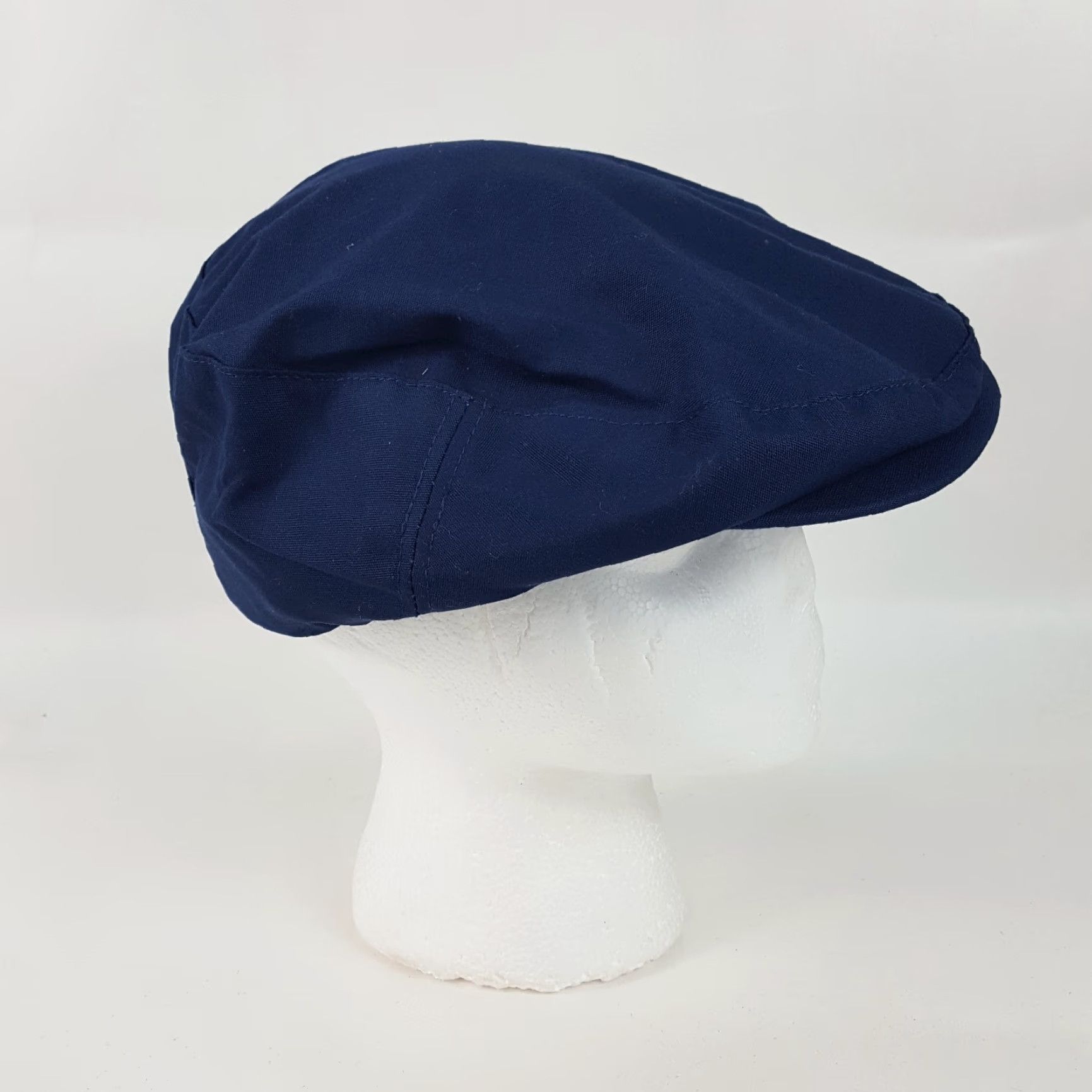 Vintage VINTAGE 80s Blue Cabbie Golf Hat Newsboy Cap Snapback Adjustable Preppy Gatsby Town Talk Men One Size Cotton Hat Size ONE SIZE - 2 Thumbnail