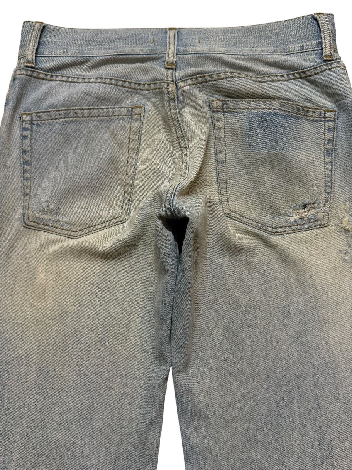 Dolce & Gabbana Vintage 90s Dolce & Gabbana Light Wash Distress Straight Leg Size US 30 / EU 46 - 4 Thumbnail