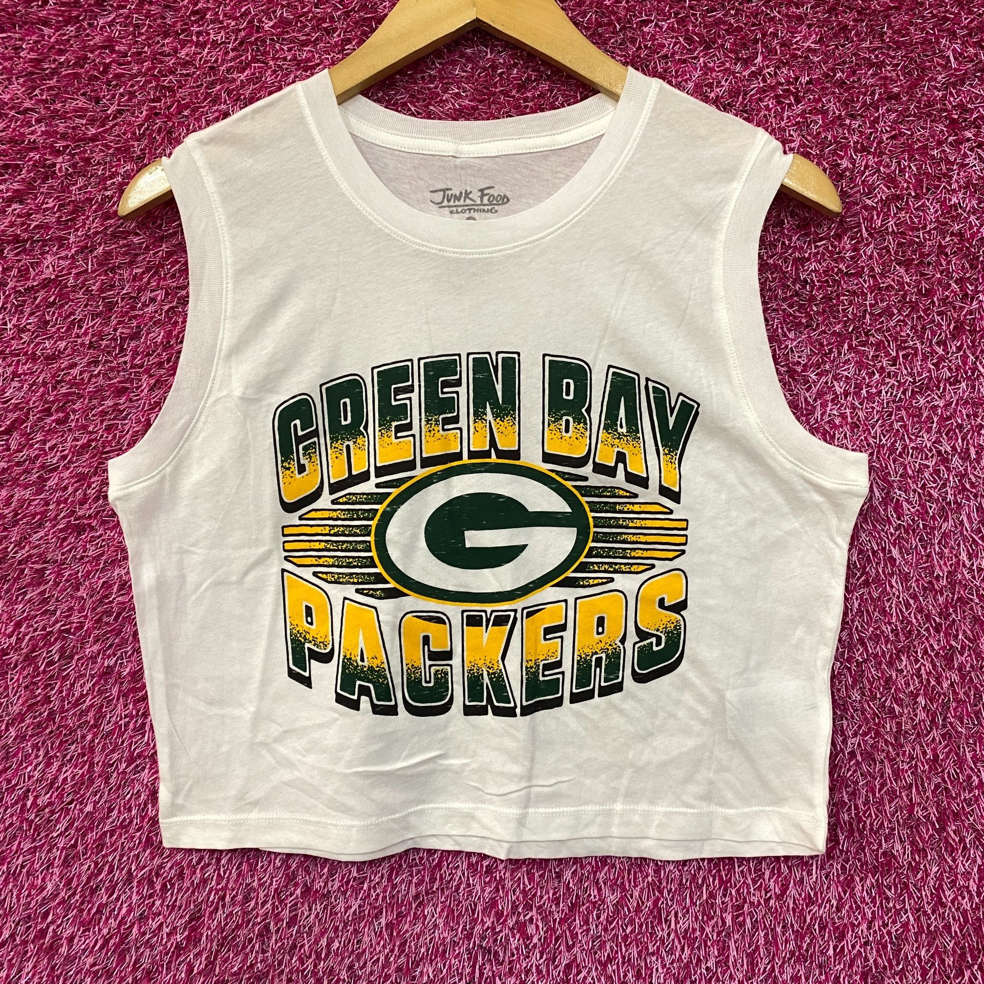 Junk Food Junk Food NFL Green Bay Packers Cropped Sleeveless T-Shirt S Size S / US 4 / IT 40 - 1 Thumbnail